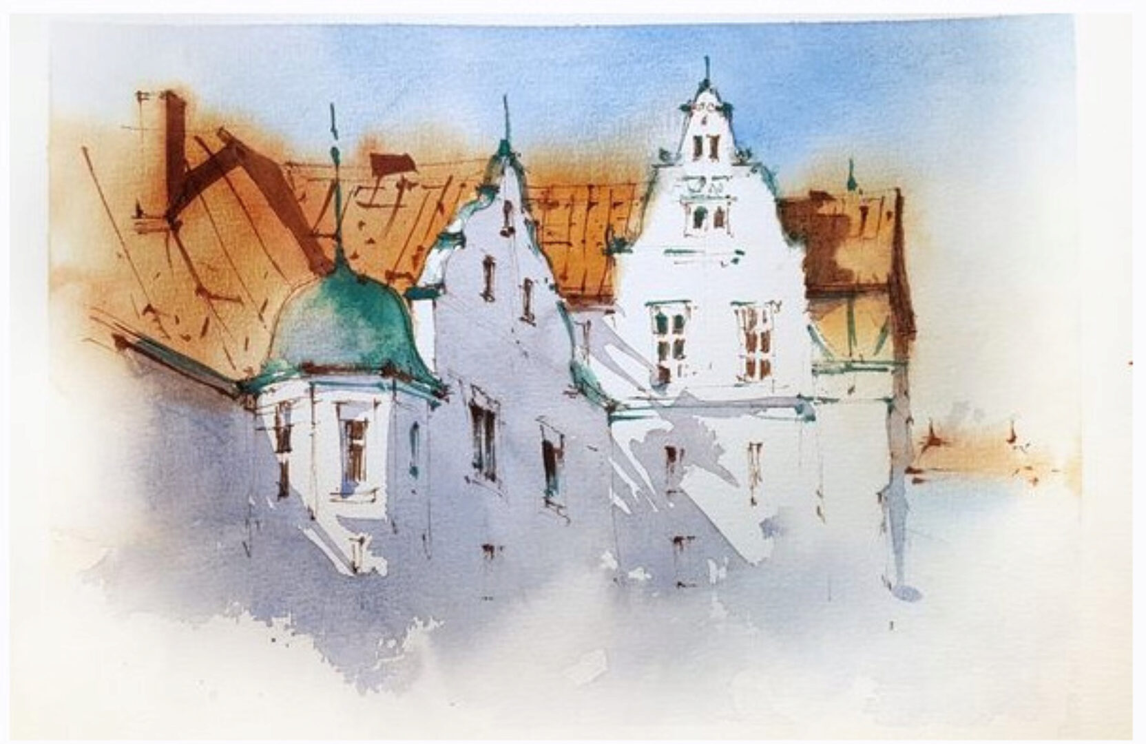 Городской скетчинг (Надя Лойтлофф)