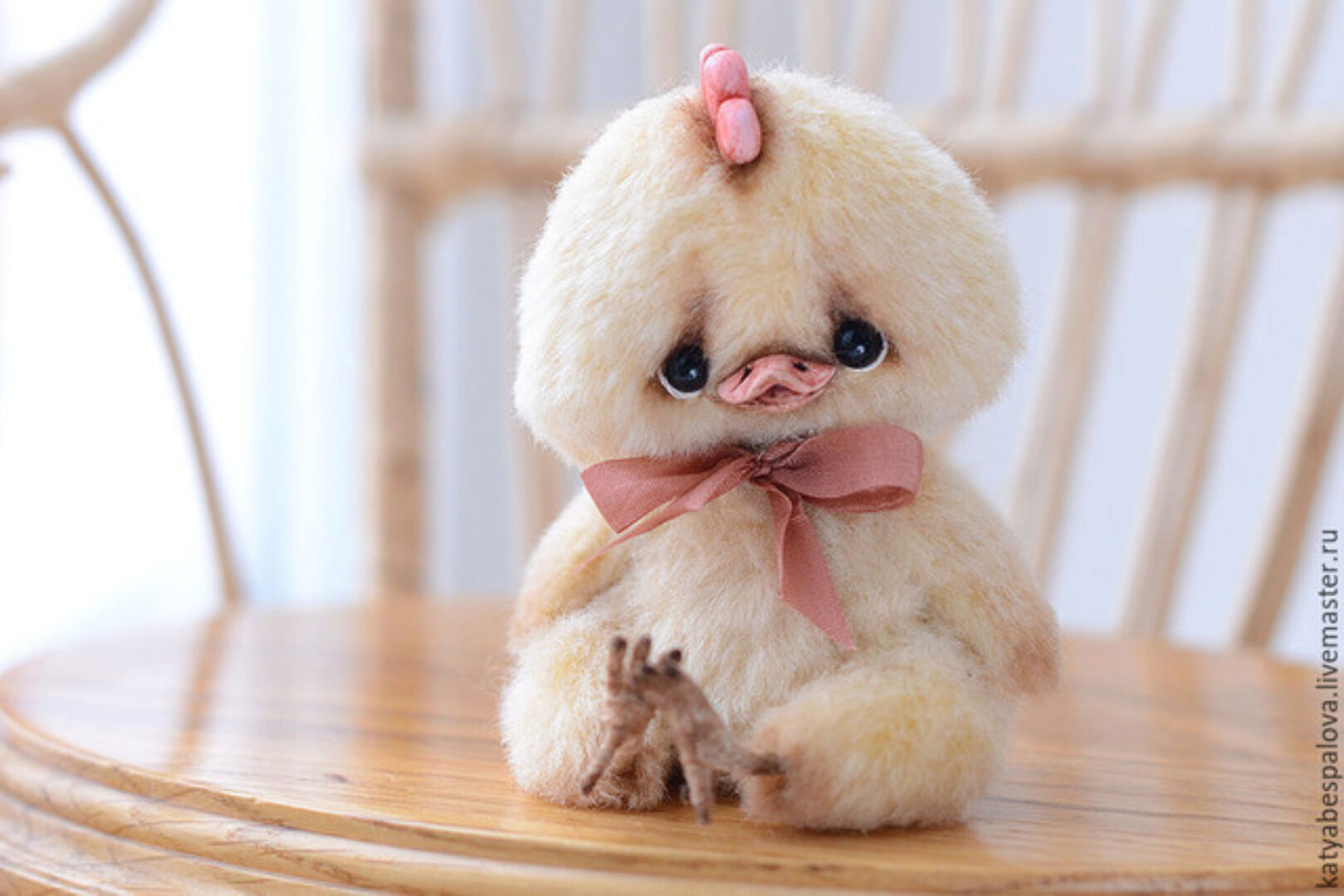 Выкройка+подробный мастер-класс «Цыплёнок»  (Катя Беспалова)