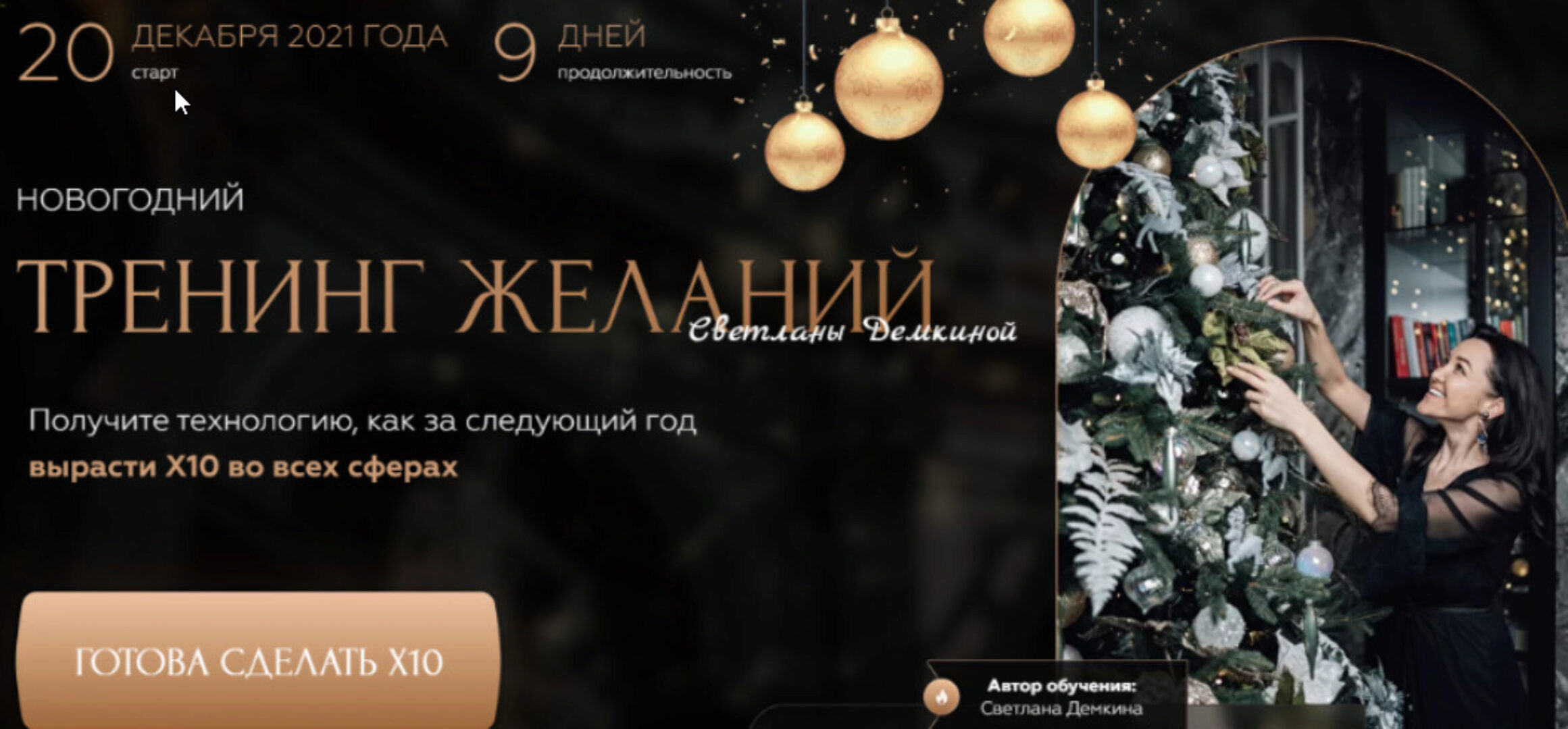 Новогодний тренинг желаний.Тариф - Соло (Светлана Демкина)