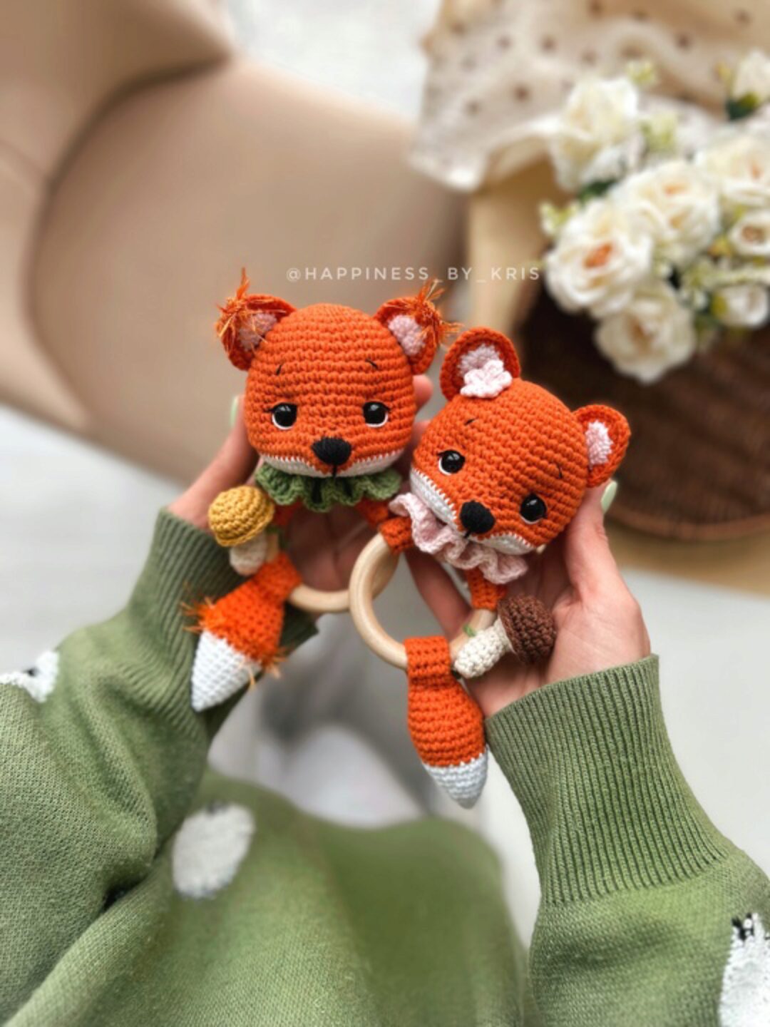 [Happiness By Kris] Погремушка Лисичка (Кристина Лысова)