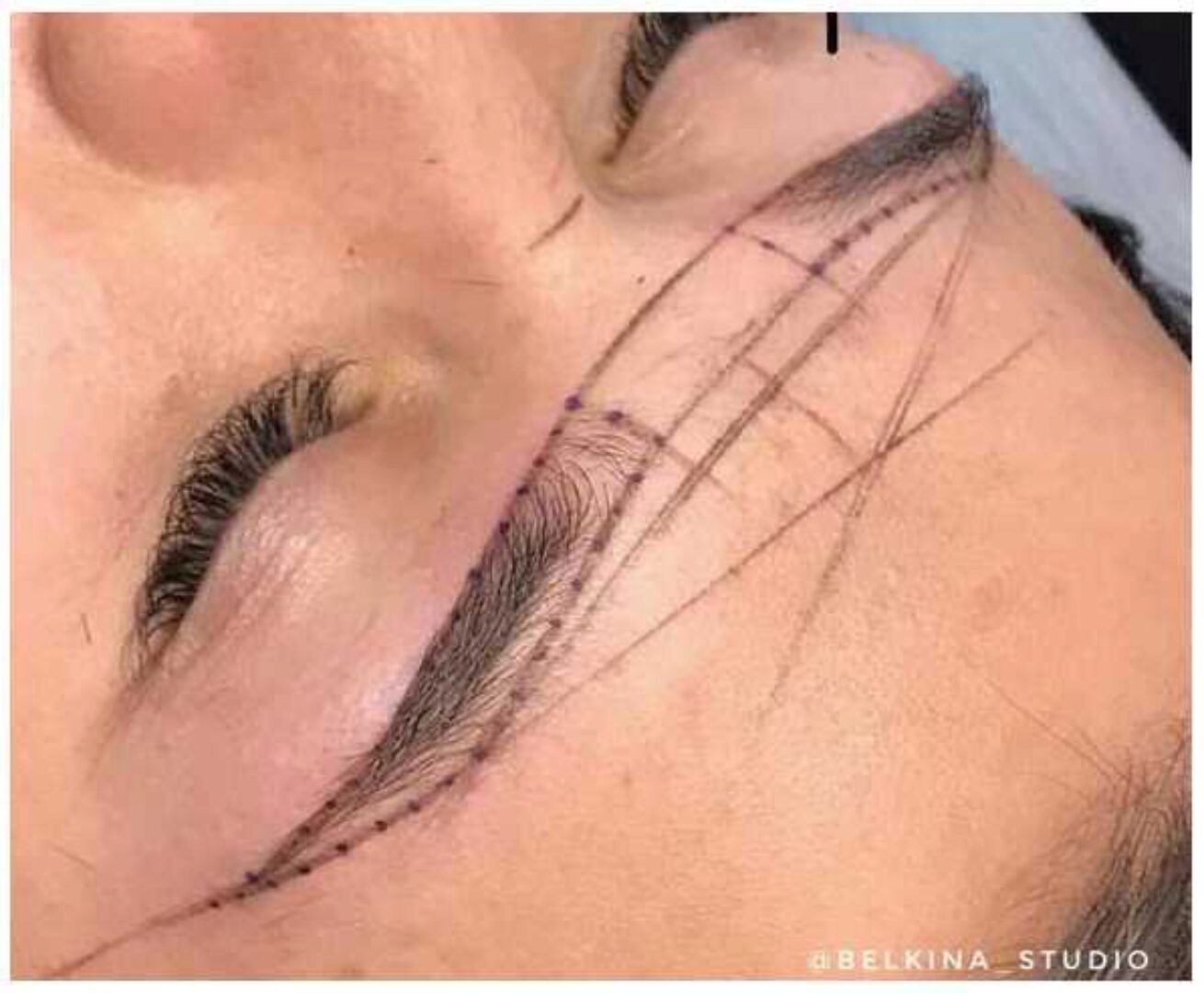 Эскиз бровей за 5 минут (Галина Белкина)