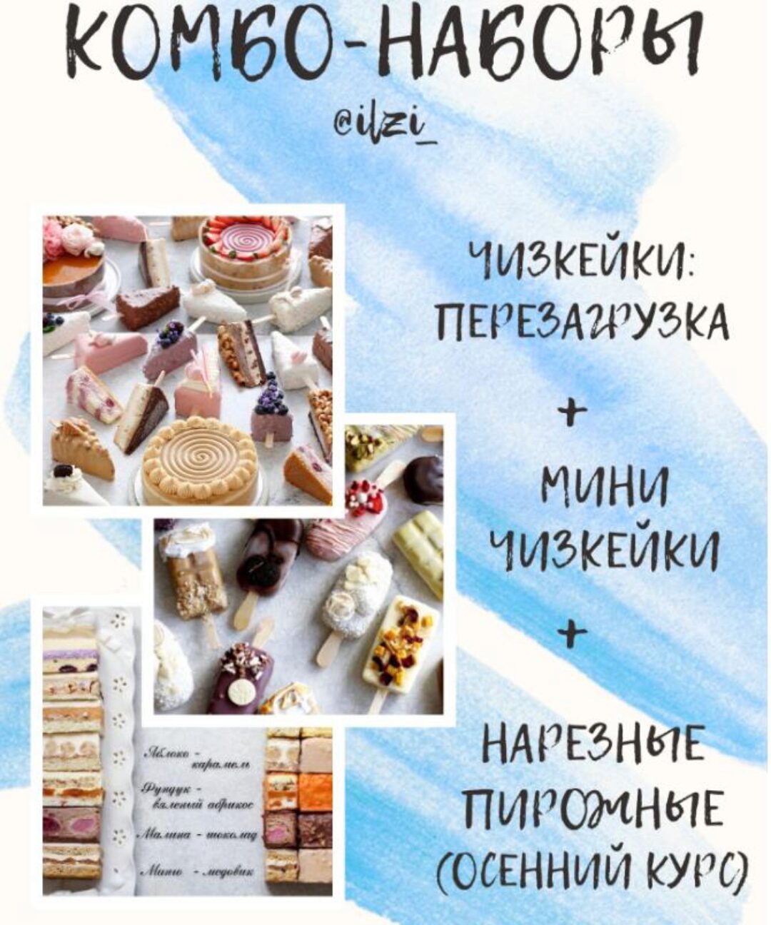 Курсы по чизкейкам + нарезные (Ильзира Карагузина)