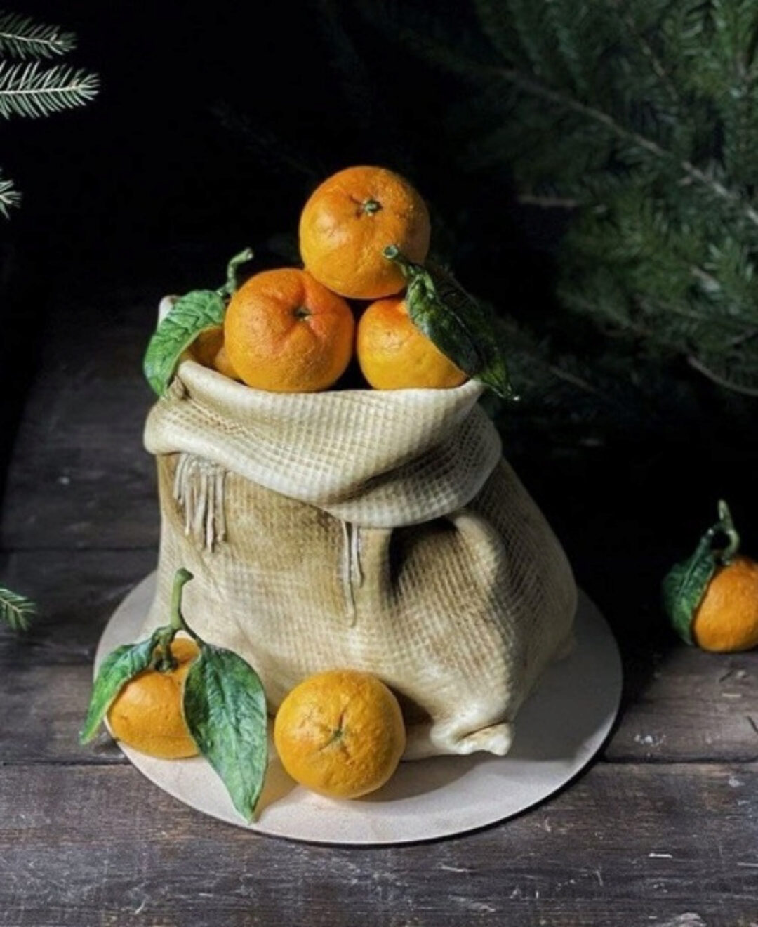 [Gnut Cake School] Торт «Мешок с Мандаринами» (Елена Гнут, Екатерина Герасимова)