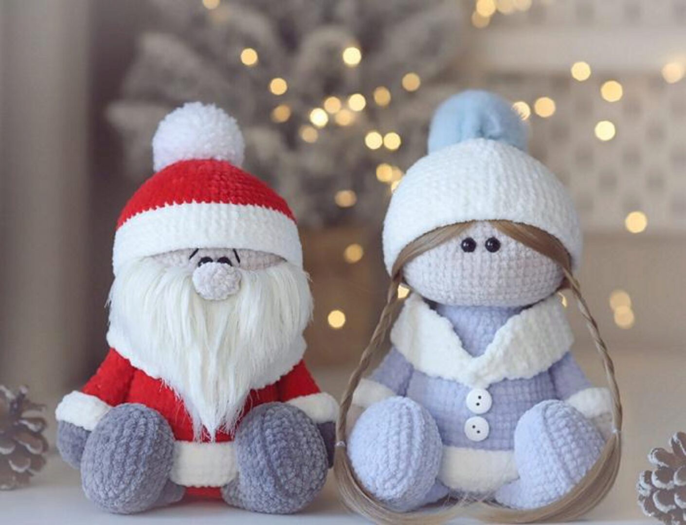 [isaeva_toys] Дед Мороз и Снегурочка (Екатерина Исаева)