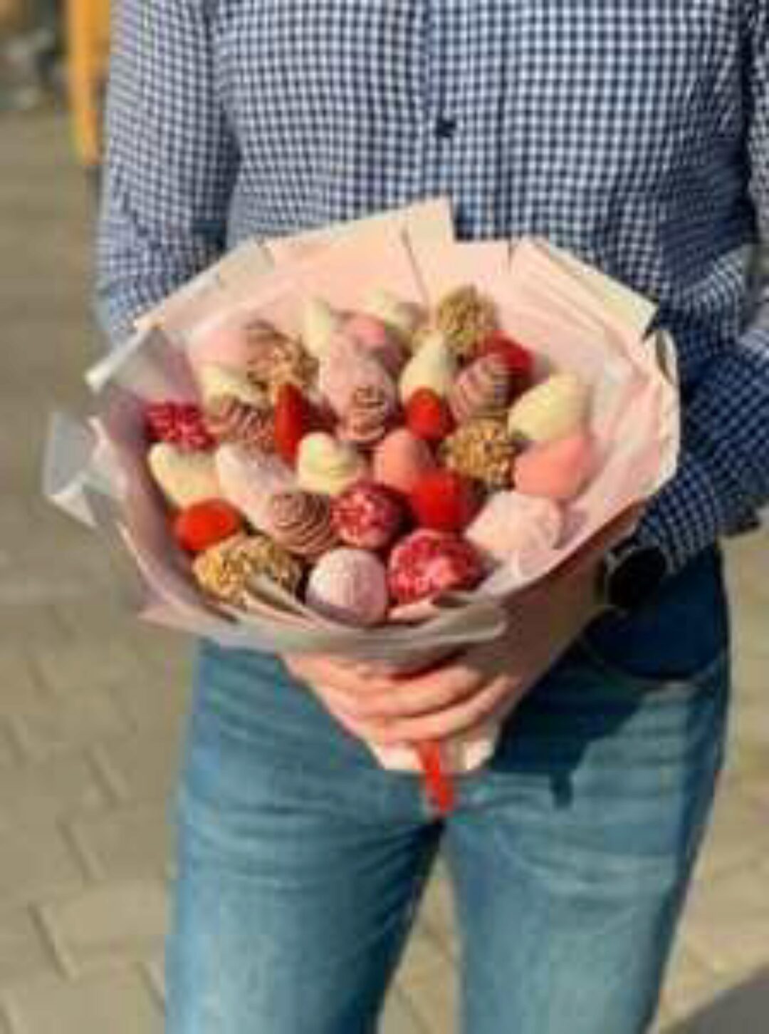 [Wow Buket] Клубника в шоколаде + ягодный букет