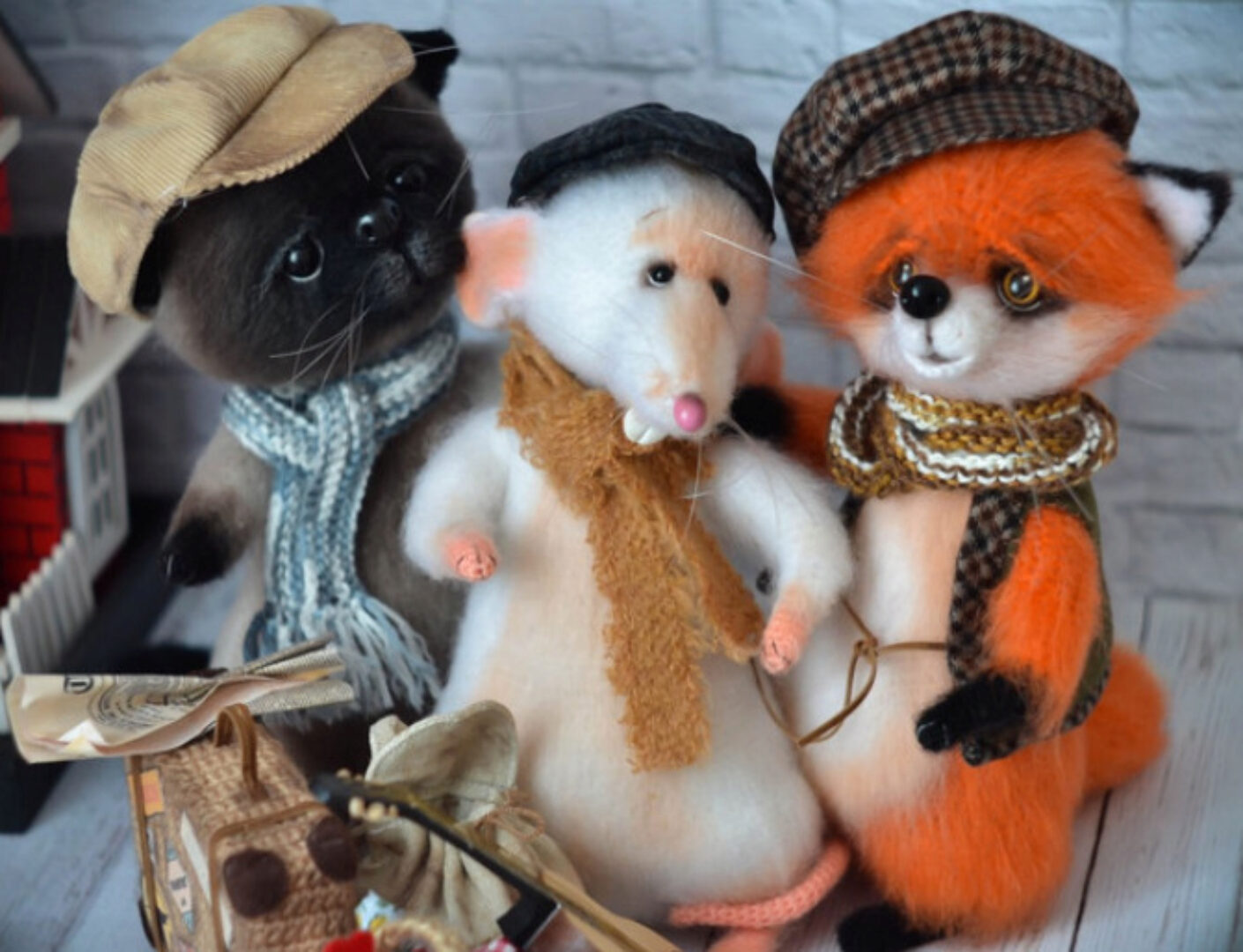 Мастер-класс «Верные друзья: Кот, Крыса и Лиса »(Юлия Оголь)