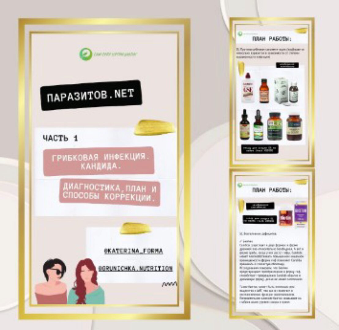 Паразитов.NET: Грибковая инфекция. Кандида. Диагностика, план и способы коррекции (Катерина Форма)