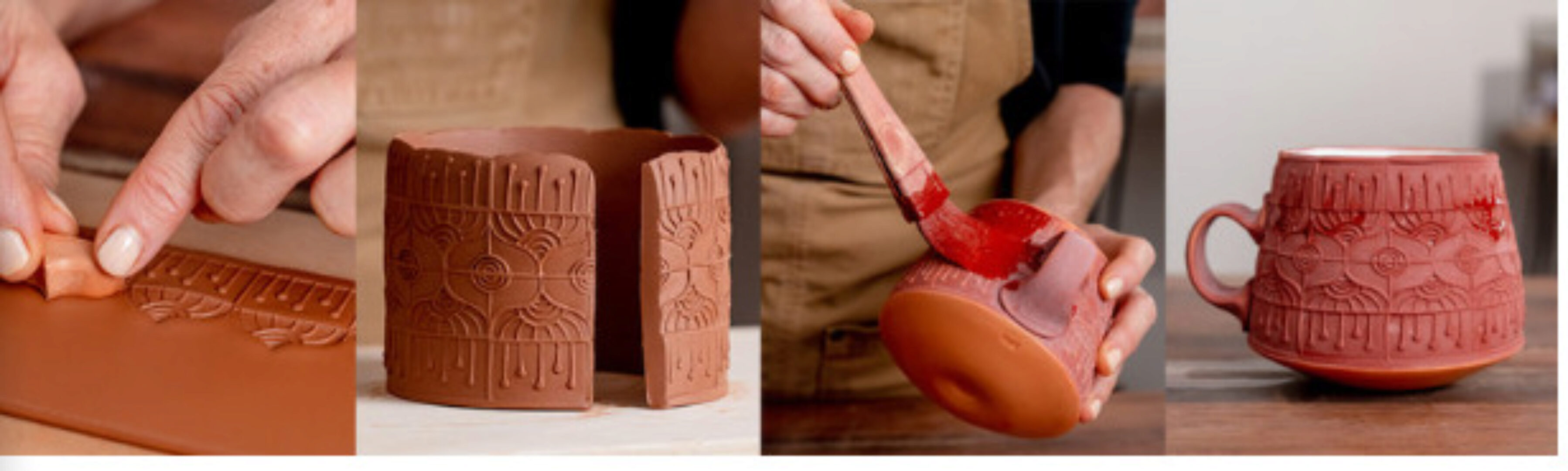 [Domestika] Изготовление штампов для фактурной керамики (Sarah Pike)