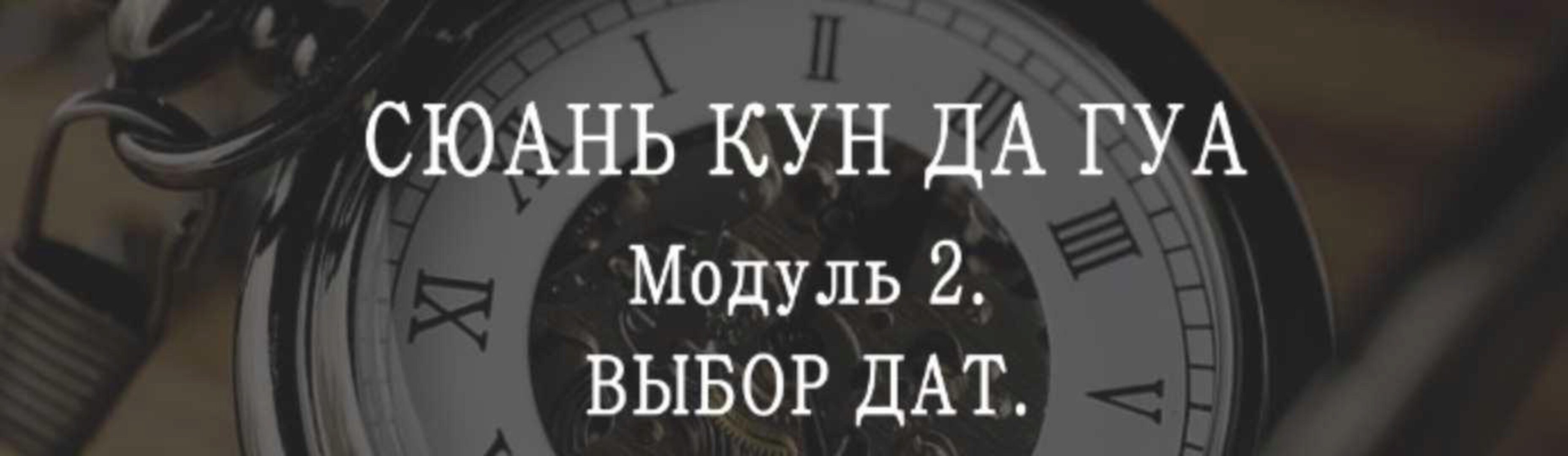 Сюань Кун Да Гуа. Модуль 2. Выбор дат. Пакет Стандарт (Мария Щербакова)