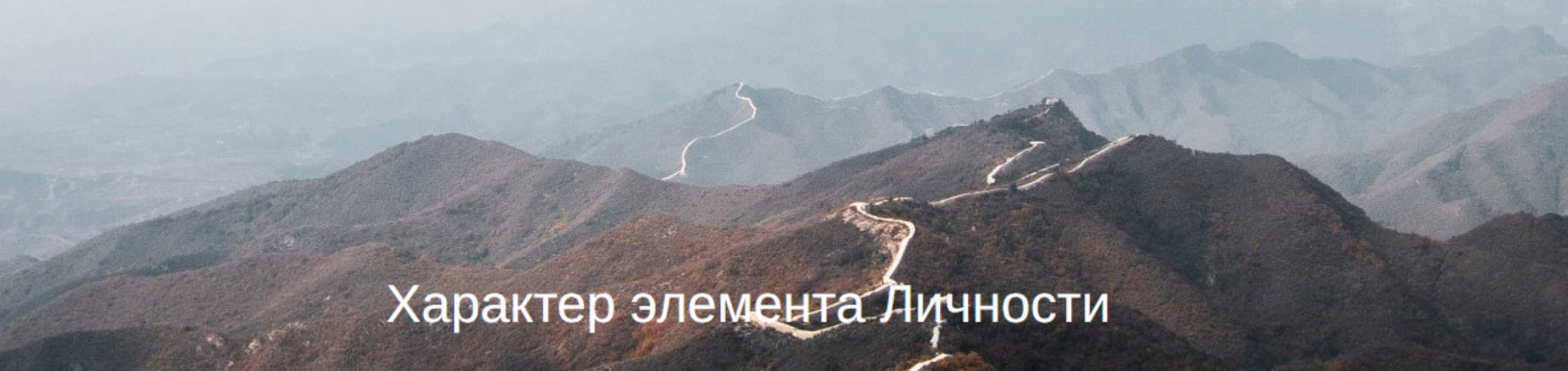 Характер элемента Личности (Юлия Бальсина)