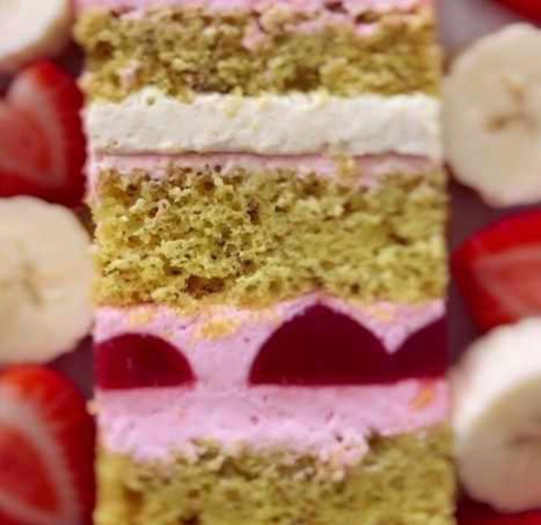 [Kulikova School] Торт Клубника-Банан (Ольга Куликова)