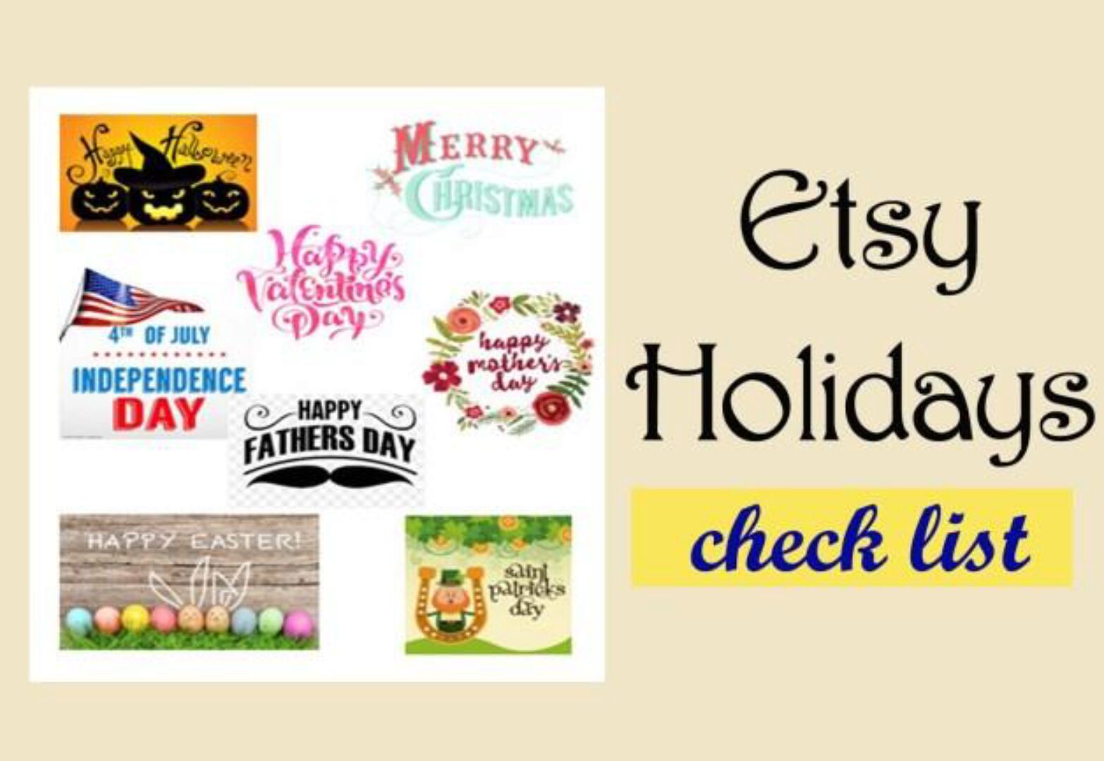 Праздники Этси: Чек Лист + Инструкция + Календарь