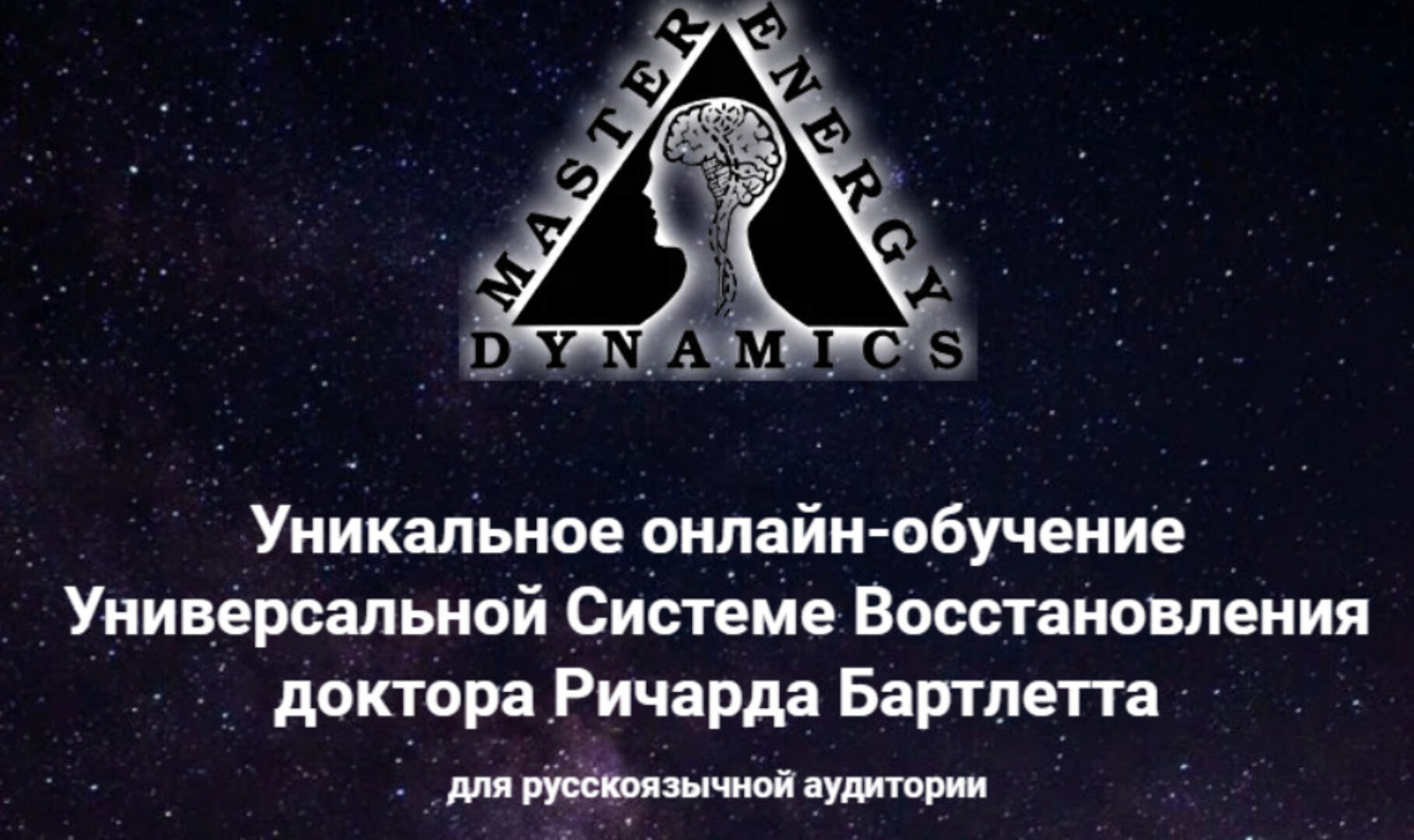 Master Energy Dynamics. Тариф Введение В M.E.D. онлайн  (Ричард Бартлетт)