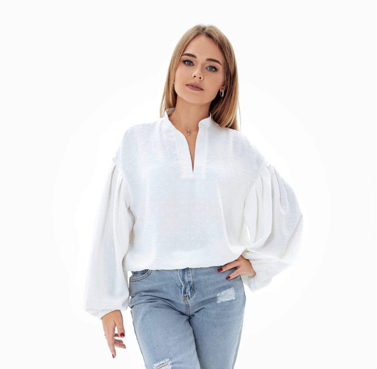 Блузка Мушки. Размеры 38-60. Рост 158-176 (Элина Патыкова)