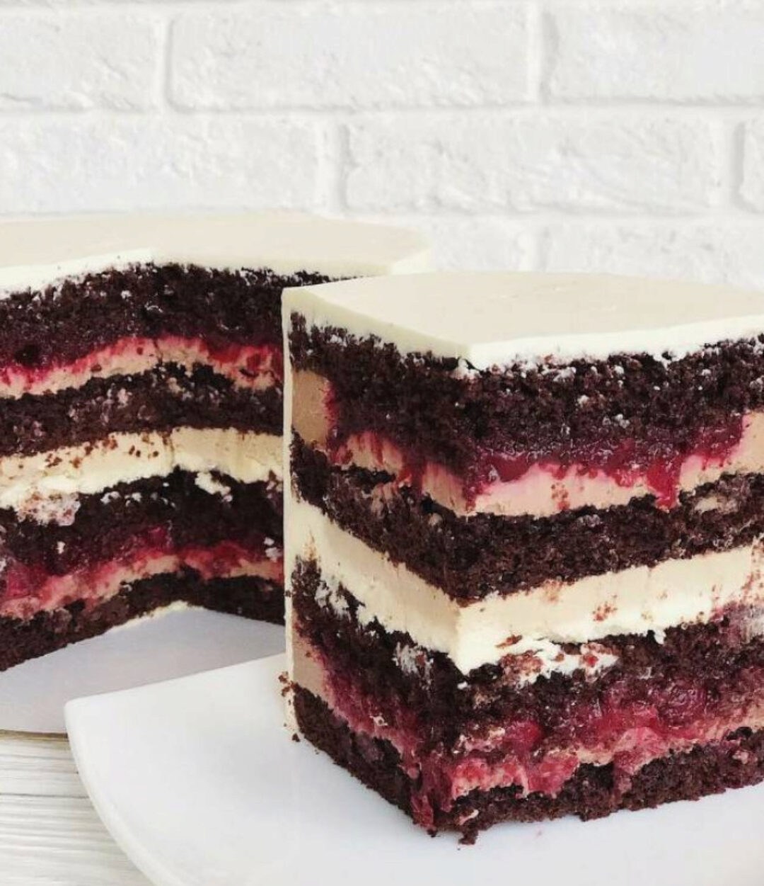 Торт Капучино с вишней. Рецепт и техника (kasadelika)