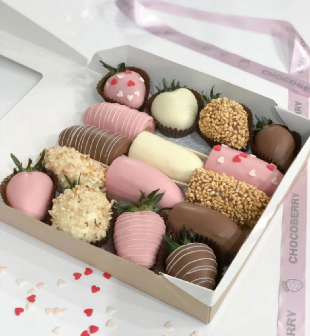 [ChocoBerry School] Мастер-класс «Набор из клубники и мини-бананов в шоколаде» (Алина Черенцова)