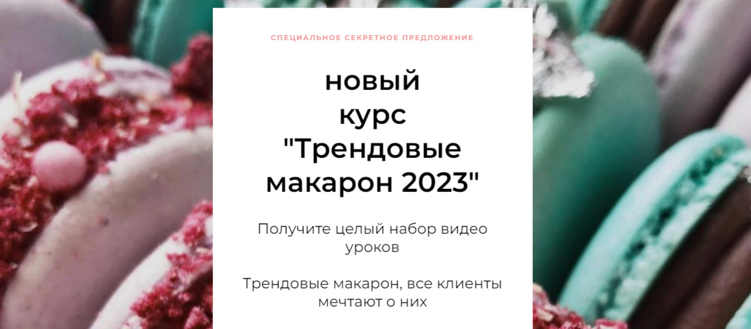 [Кондитерская онлайн школа Ze.firka] Специальное  секретное предложение. Новый курс. Трендовые макарон 2023 (Алёна Зефирка)