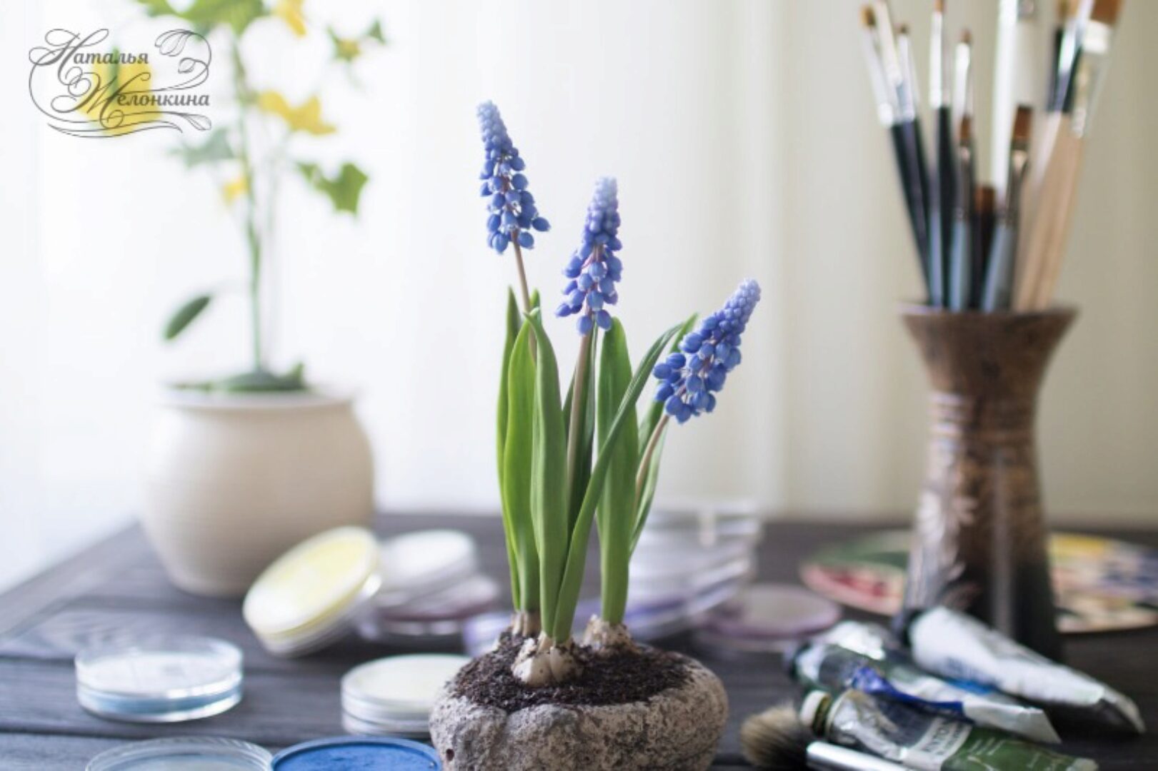 [Керамическая флористика]  Мускари (Наталья Желонкина)