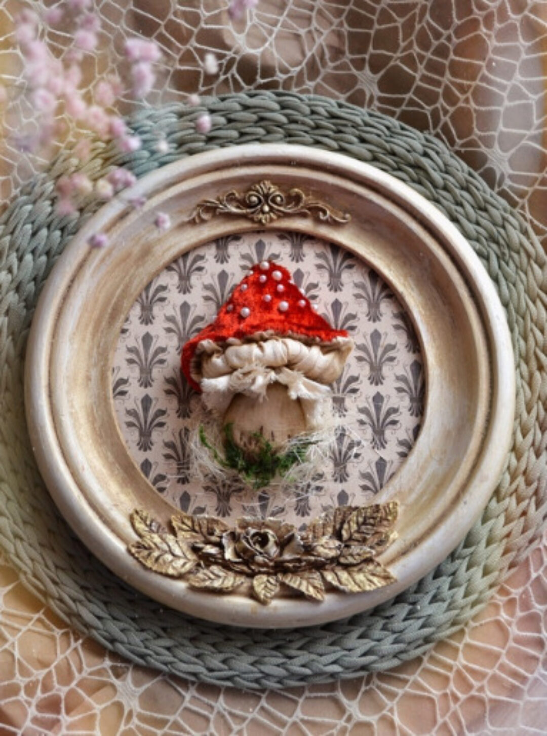 Мухомор в круглой рамке (Марина Климук)