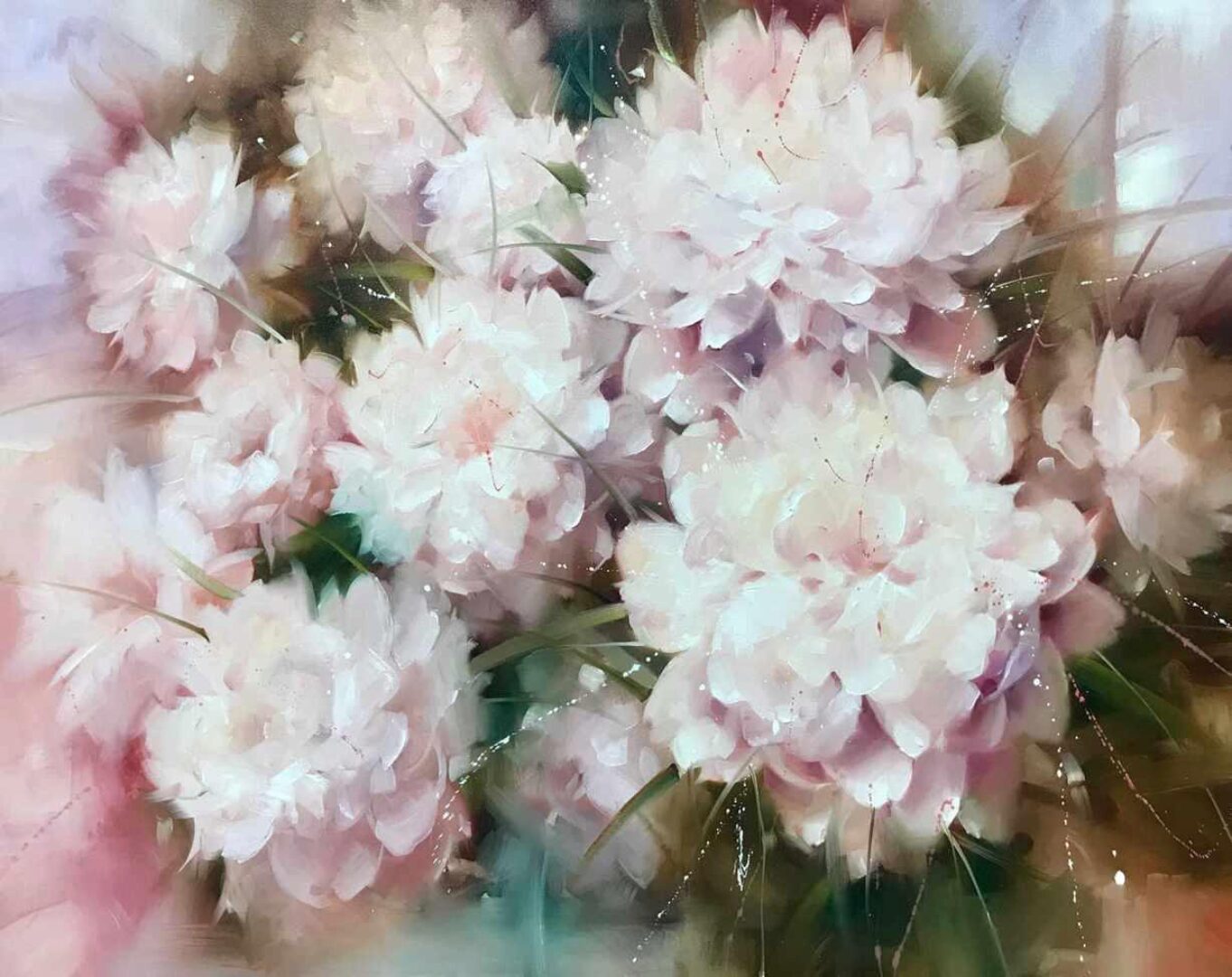 Композиция с пионами  (Марсель Сингатуллин)