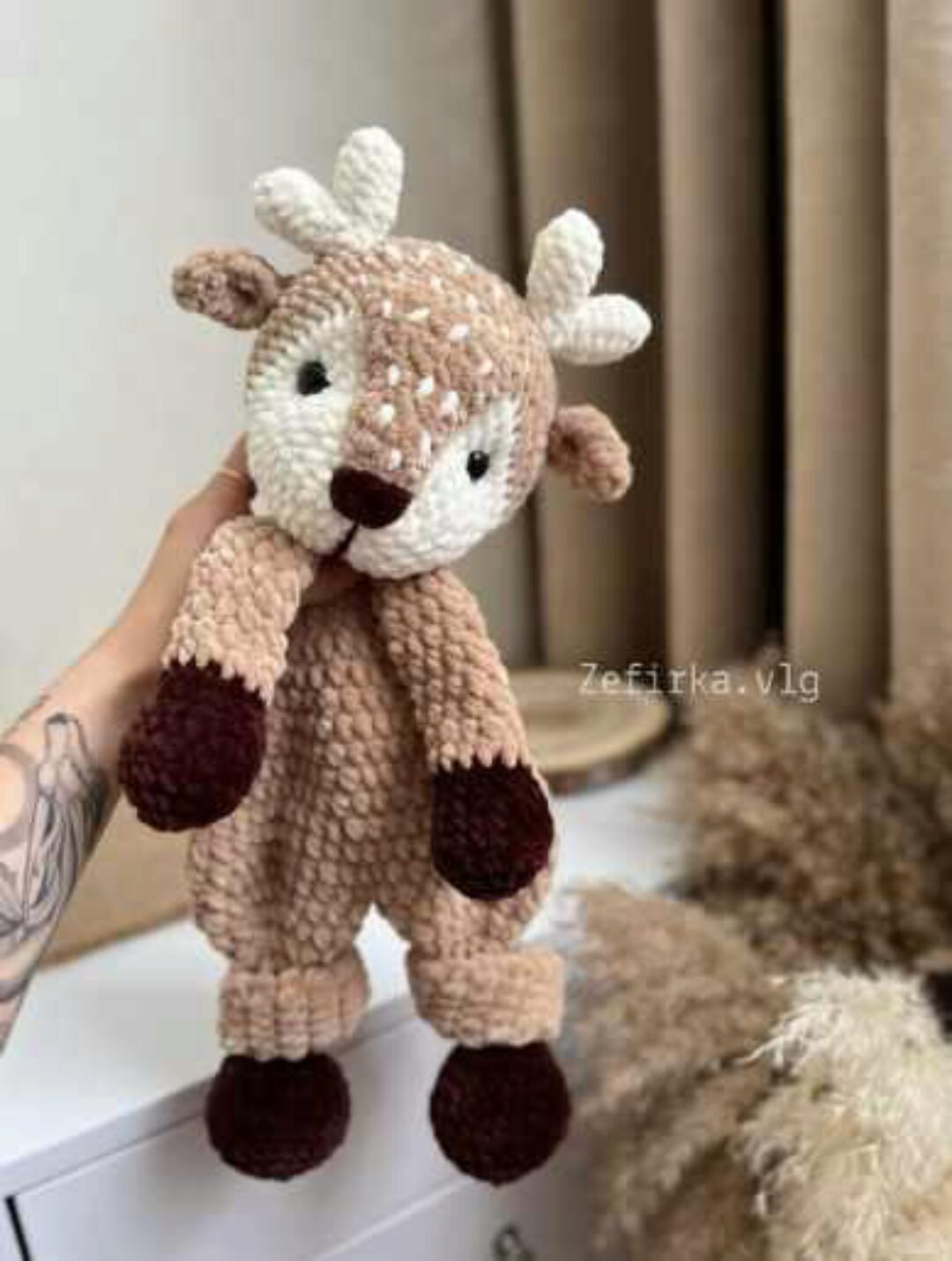[Zefirka.Vlg] Игрушка - комфортер Олень (Валентина Ващенко)
