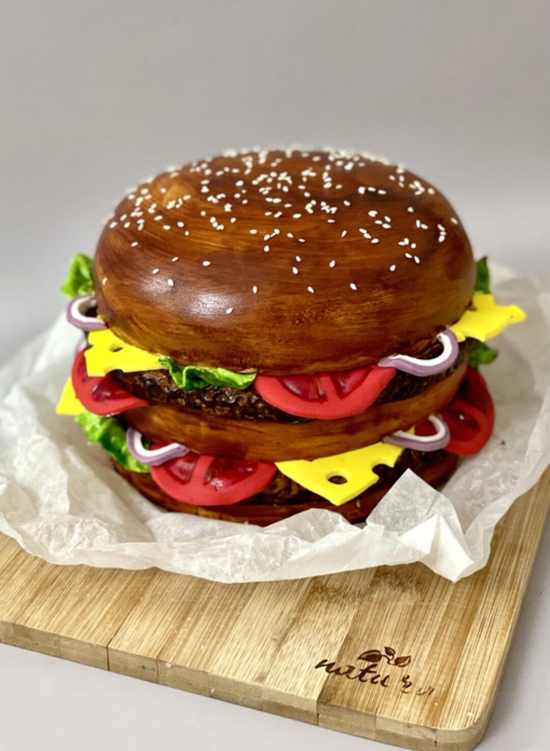 [anastasiya_bakery] Вебинар 3Д торт Бургер (Анастасия Политыкина)