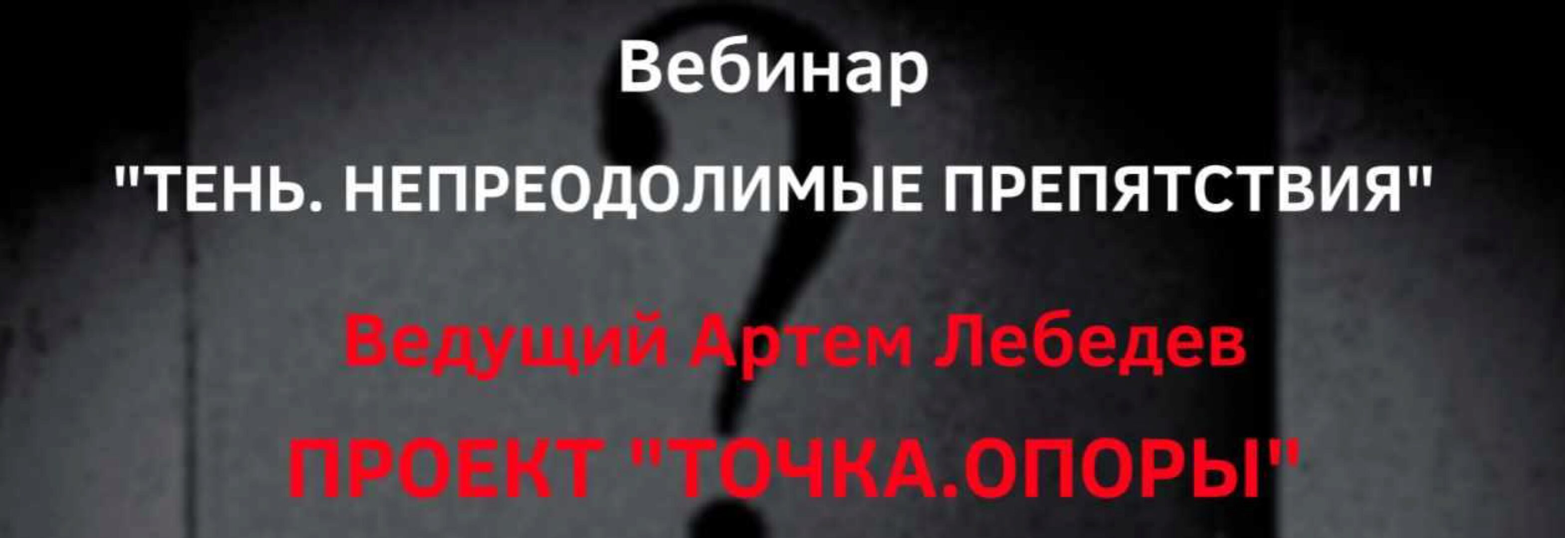 Тень. Непреодолимые препятствия (Артем Лебедев)