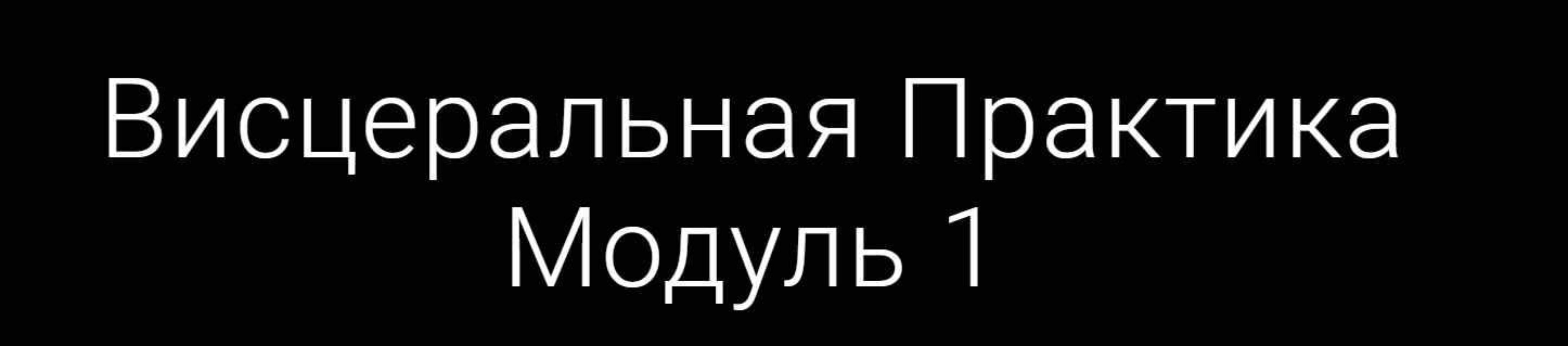 [Emnika] Висцеральная практика. Модуль 1 (Егор Москалёв)