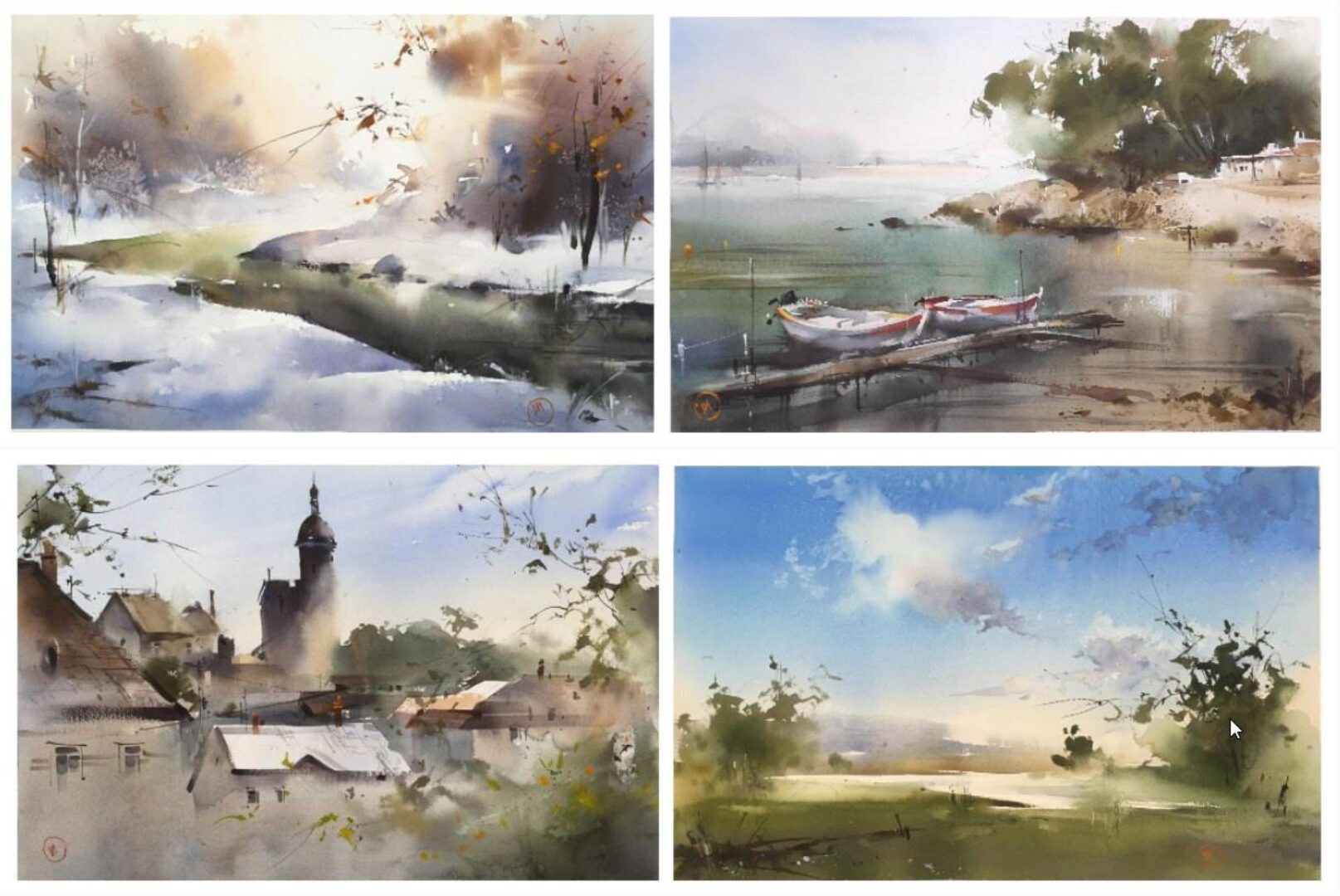 [Enterclass] Марафон «Воздух и пространство в акварели» (Илья Ибряев)