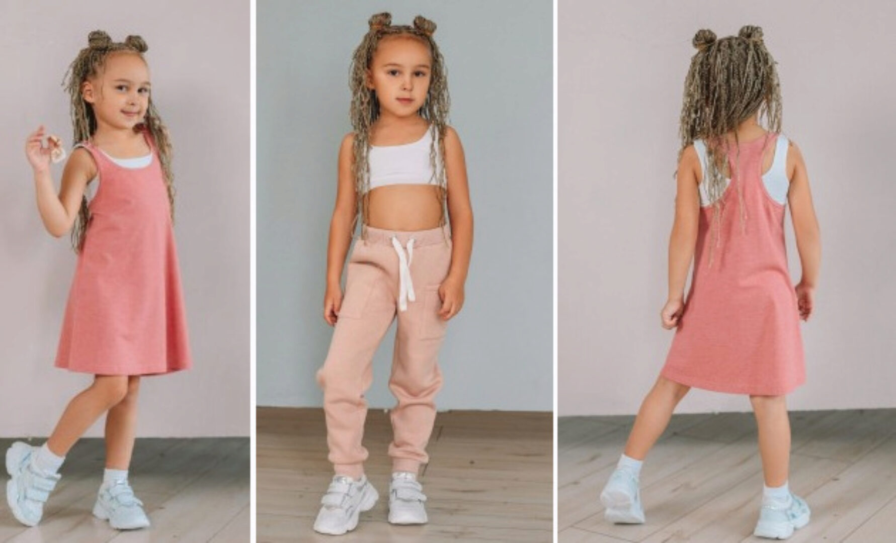 Платье + топ «Двойка» – девочки. Размеры 80-164 (Элина Патыкова)