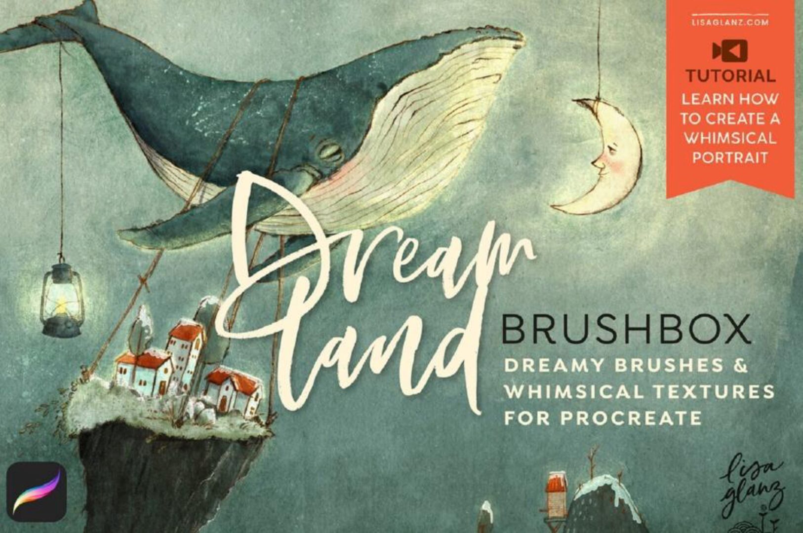 Dreamland Brushbox. Текстурные кисти для Procreate (Lisa Glanz)