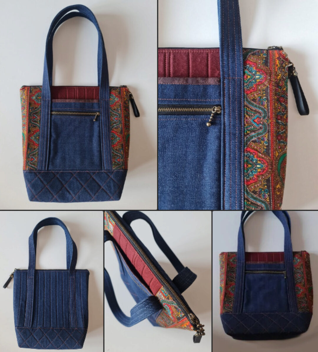 [_guravlik] Джинсовая стеганая сумочка (Капитолина Журавлик)