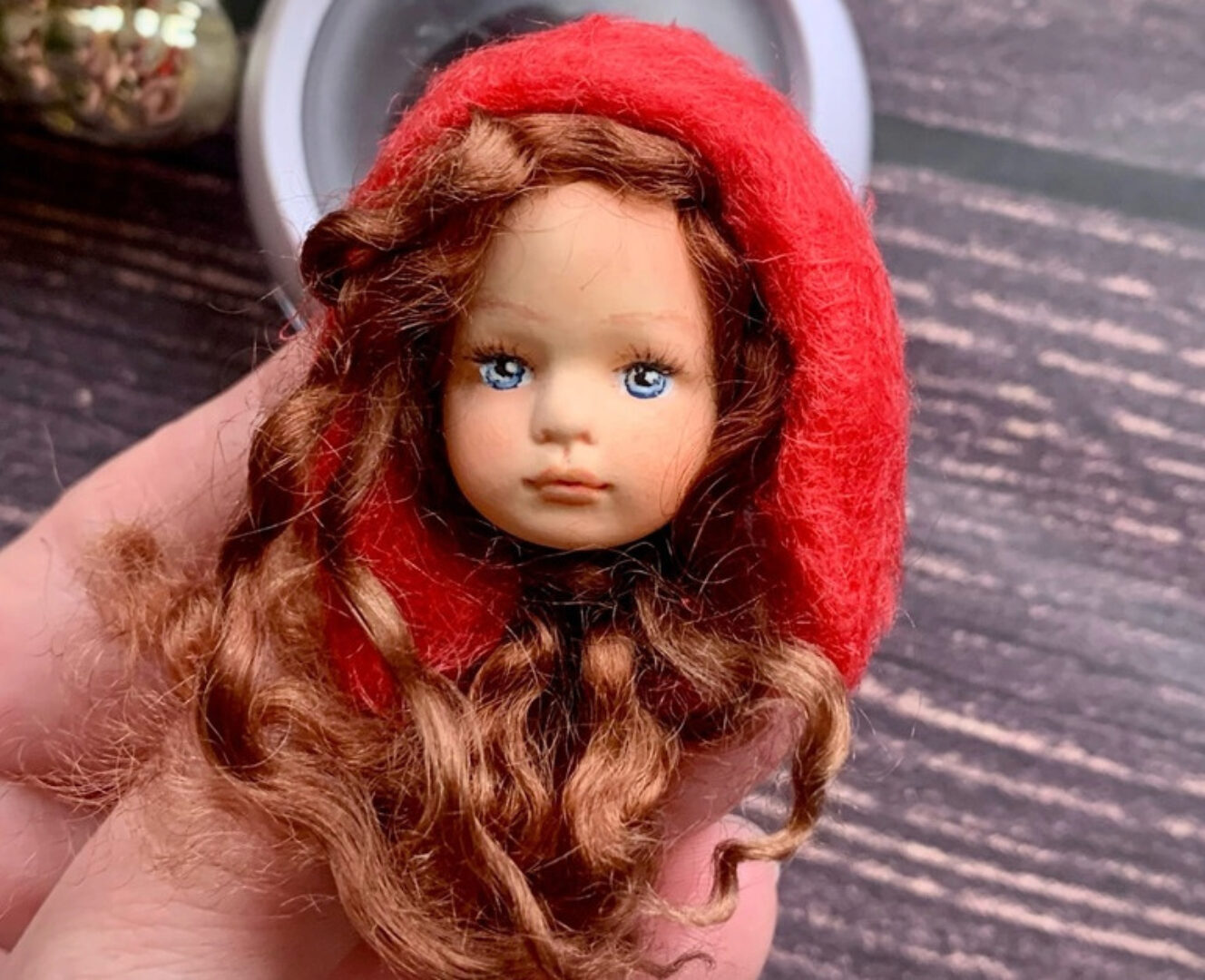 Роспись личика для ватной игрушки (Анна Ульянова)