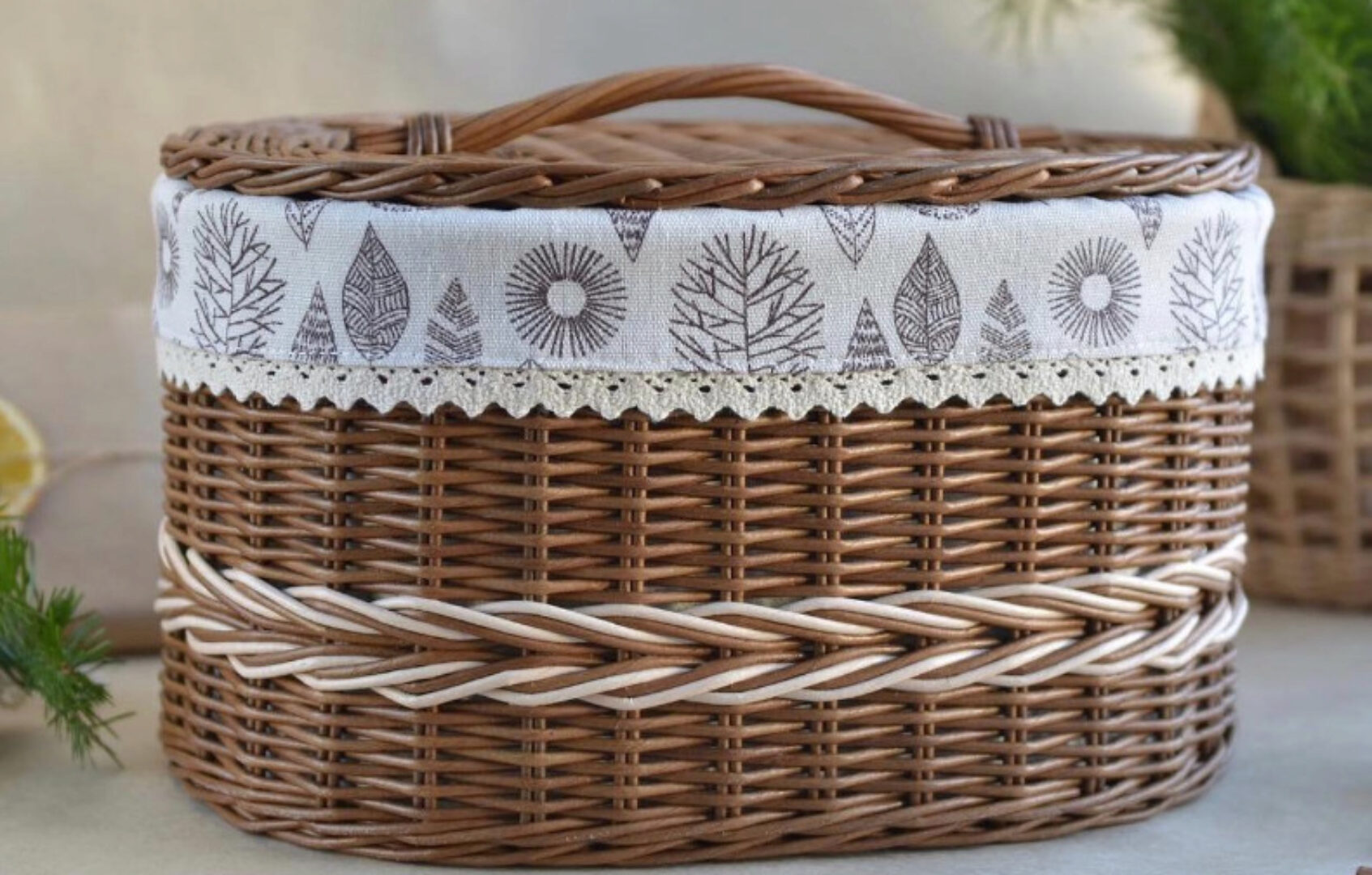 Овальная хлебница (Елена Поздеева)