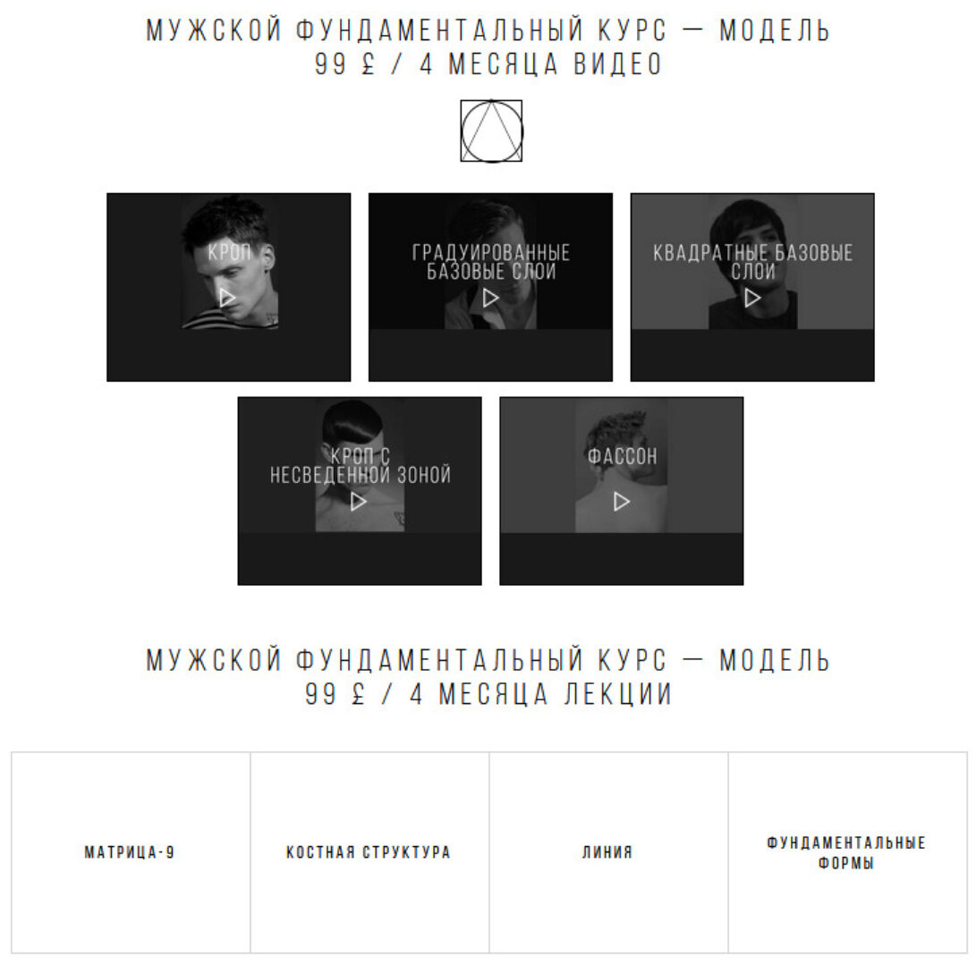 Мужской фундаментальный курс - модель (Анна Эшвуд)