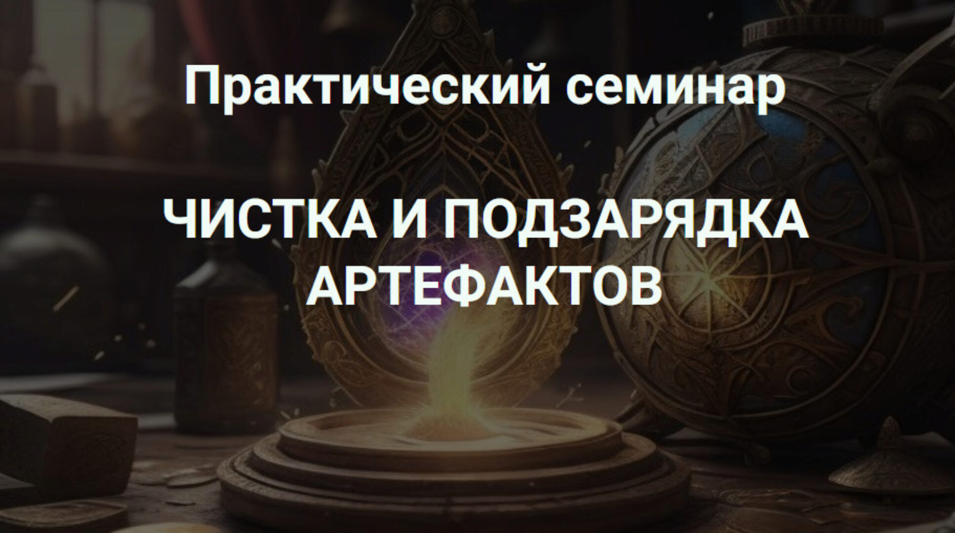 [Школа научной магии] Чистка и подзарядка артефактов (Кирилл Гурин)
