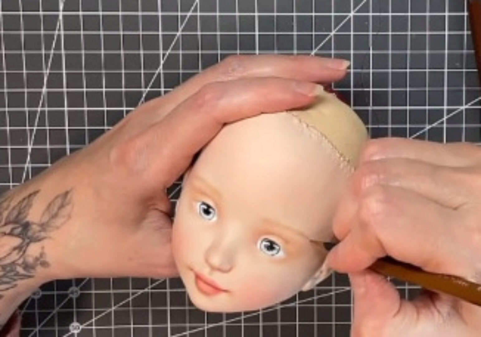 Роспись кукольного лица (Елена Негороженко)