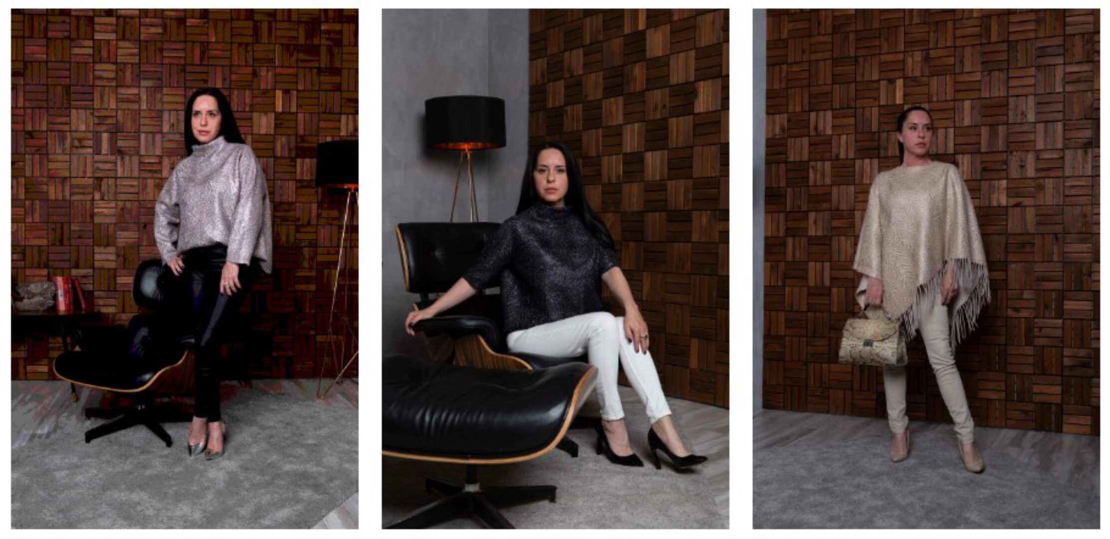 [Шкатулочка] Пончо и джемпер с эффектом каракульчи (Анна Федосеева)