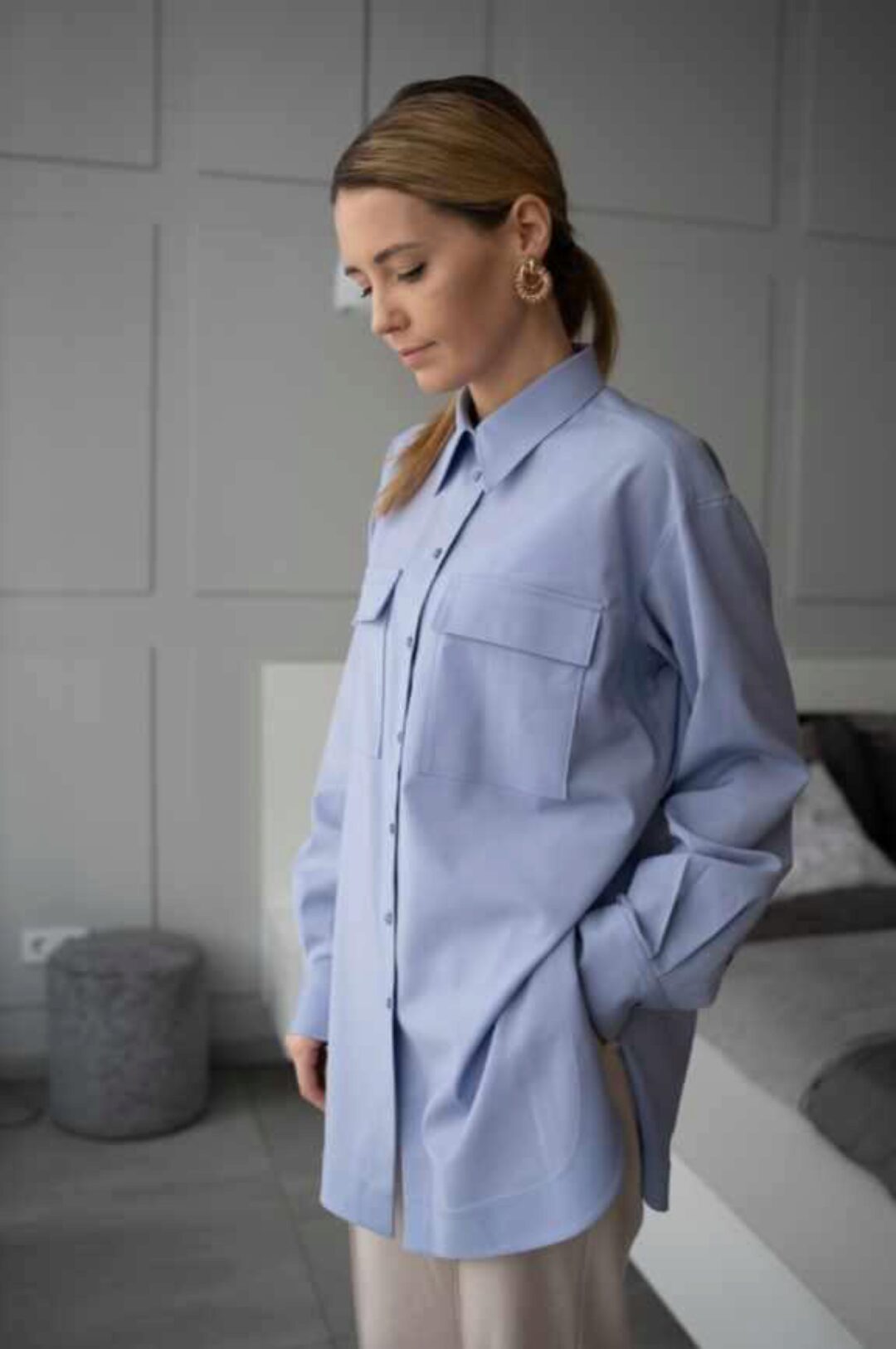 Рубашка прямая Alexandra A. Размер 42-52. Рост 162-166 (Кристина Юсупова)