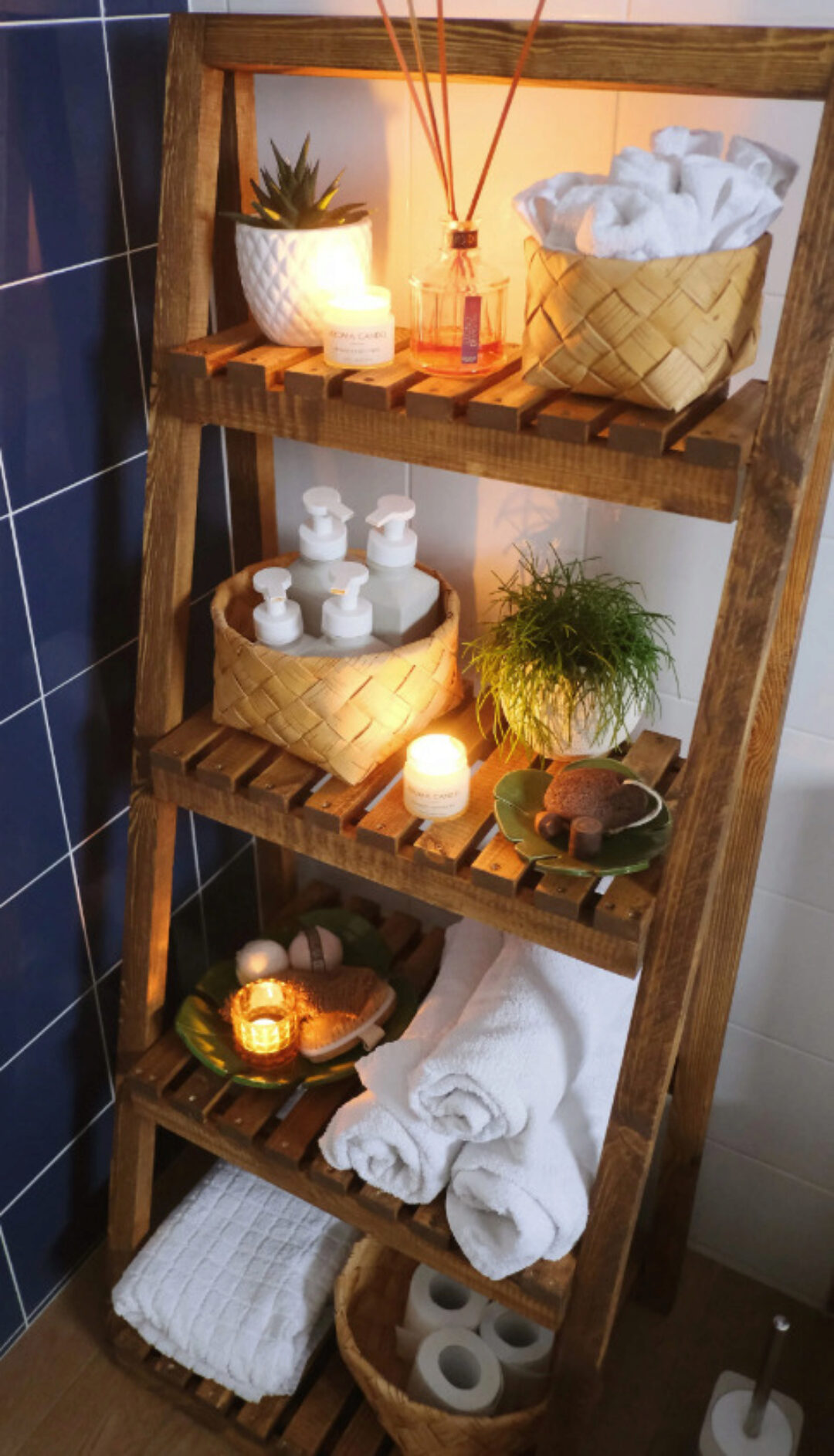 Стеллаж из реек (Мария Кузина)