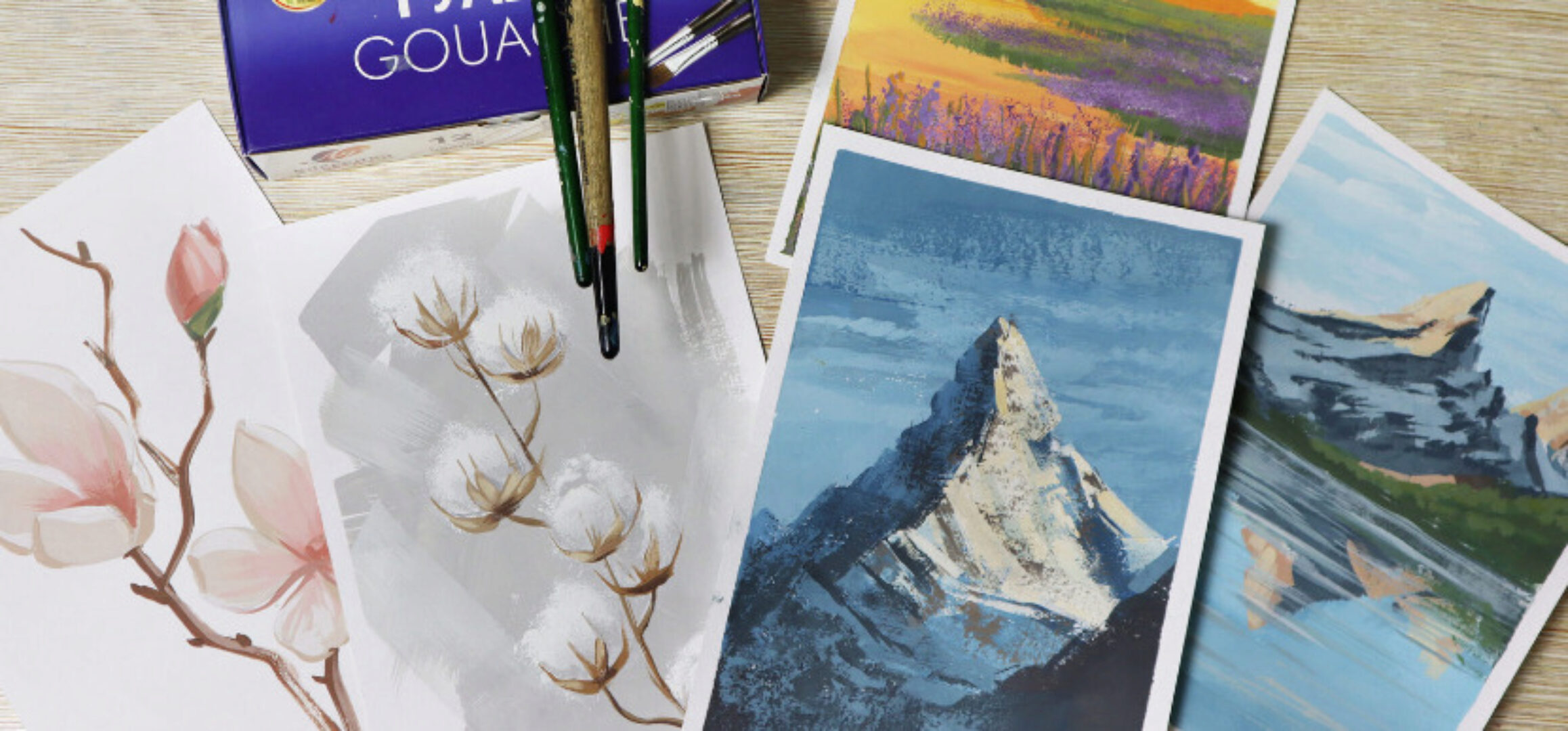 [Art box school] Для начинающих. Гуашь. Акрил