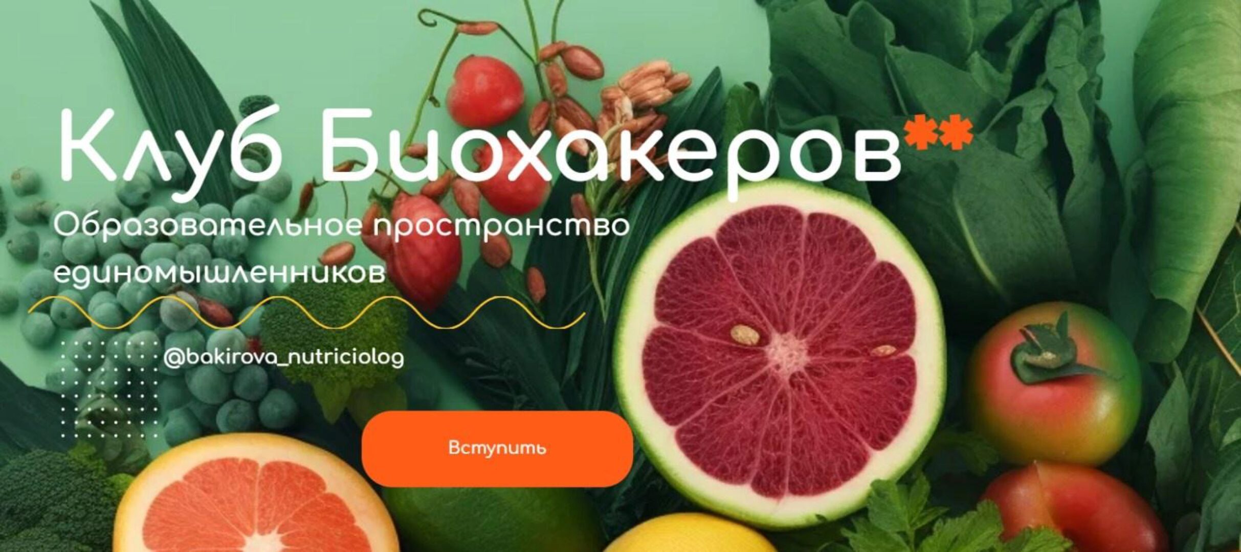 Клуб Биохакеров. Тариф Максимум (Анастасия Бакирова)