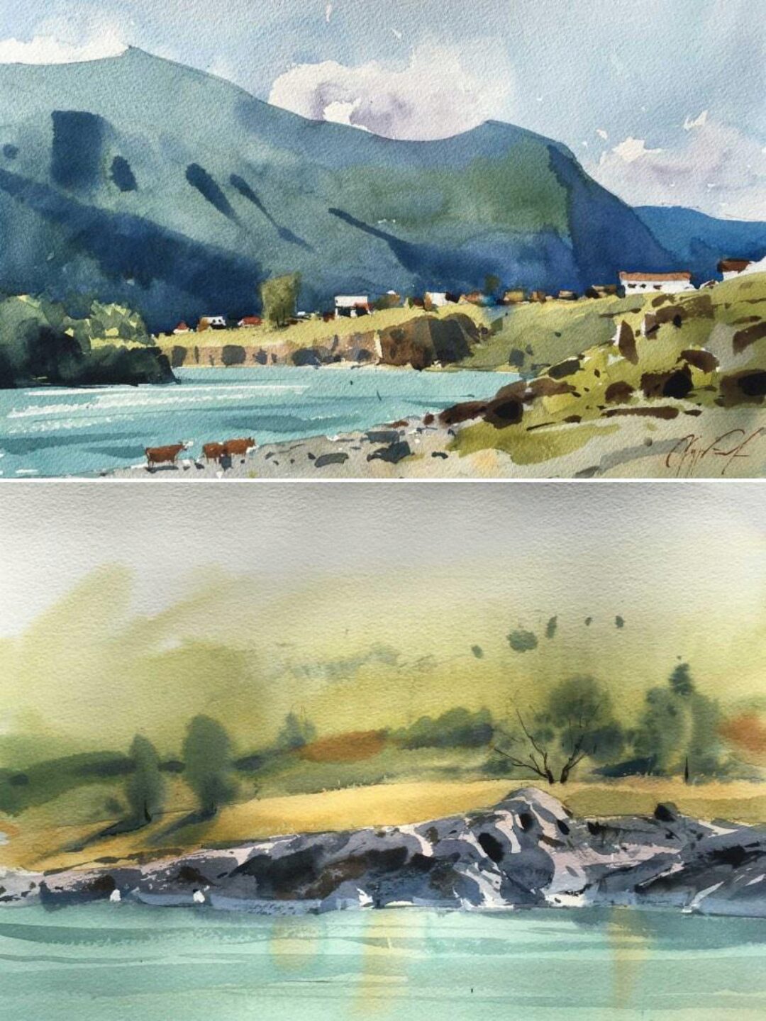 Акварель. Пленэр. Алтай 2017 (Сергей Курбатов)