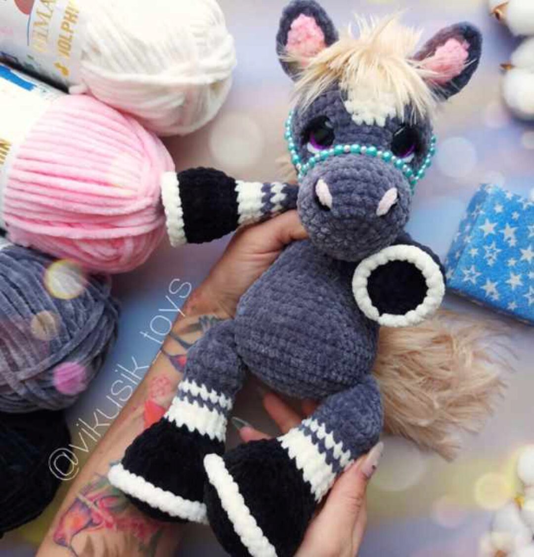 [Vikusik_toys_MK] Лошадка Искорка (Виктория Кравченко)