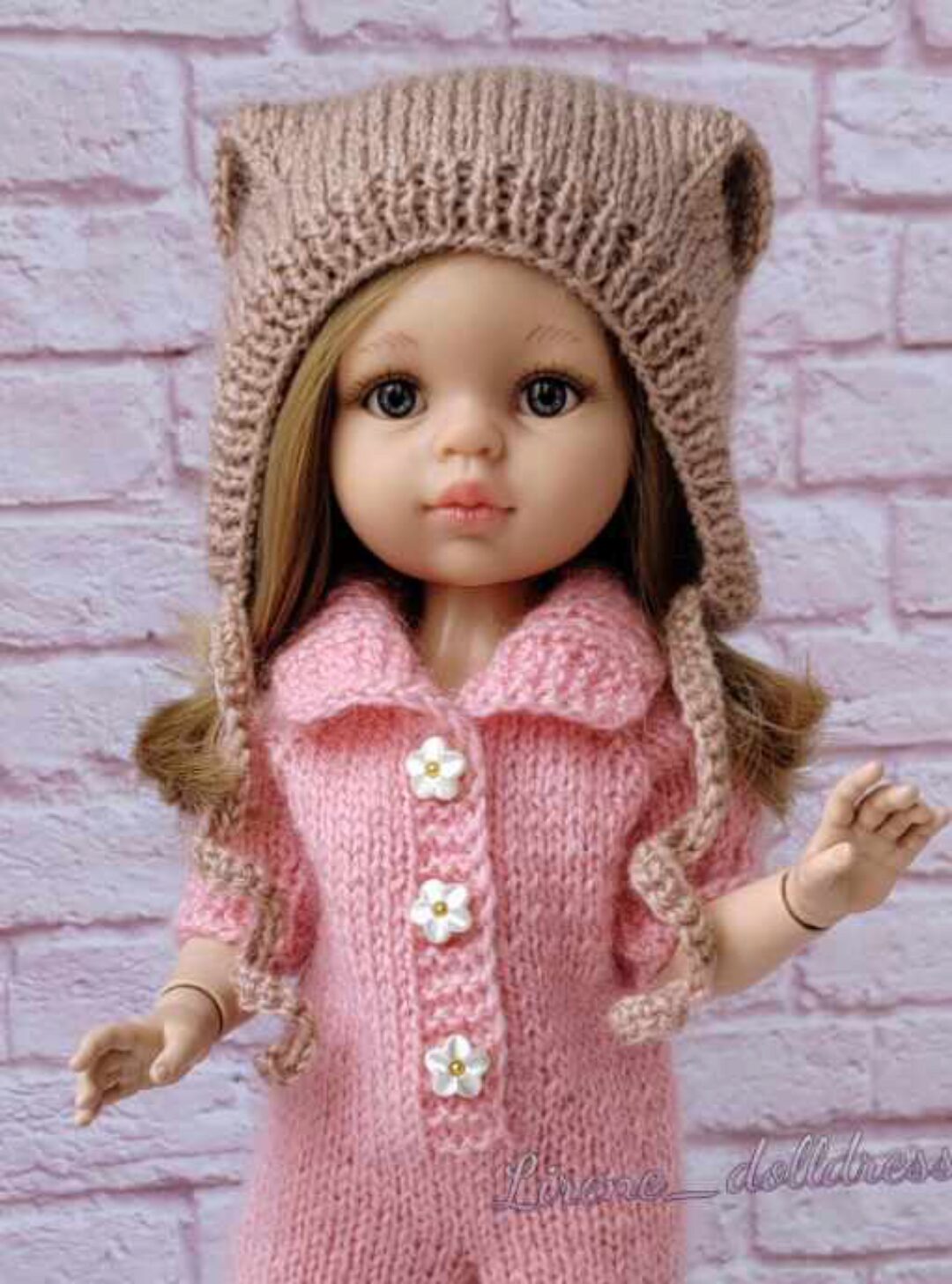 Lirene's dolls Шапочка с ушками Мишка» для кукол Паола Рейна 32 см (Lirene Dolldress)