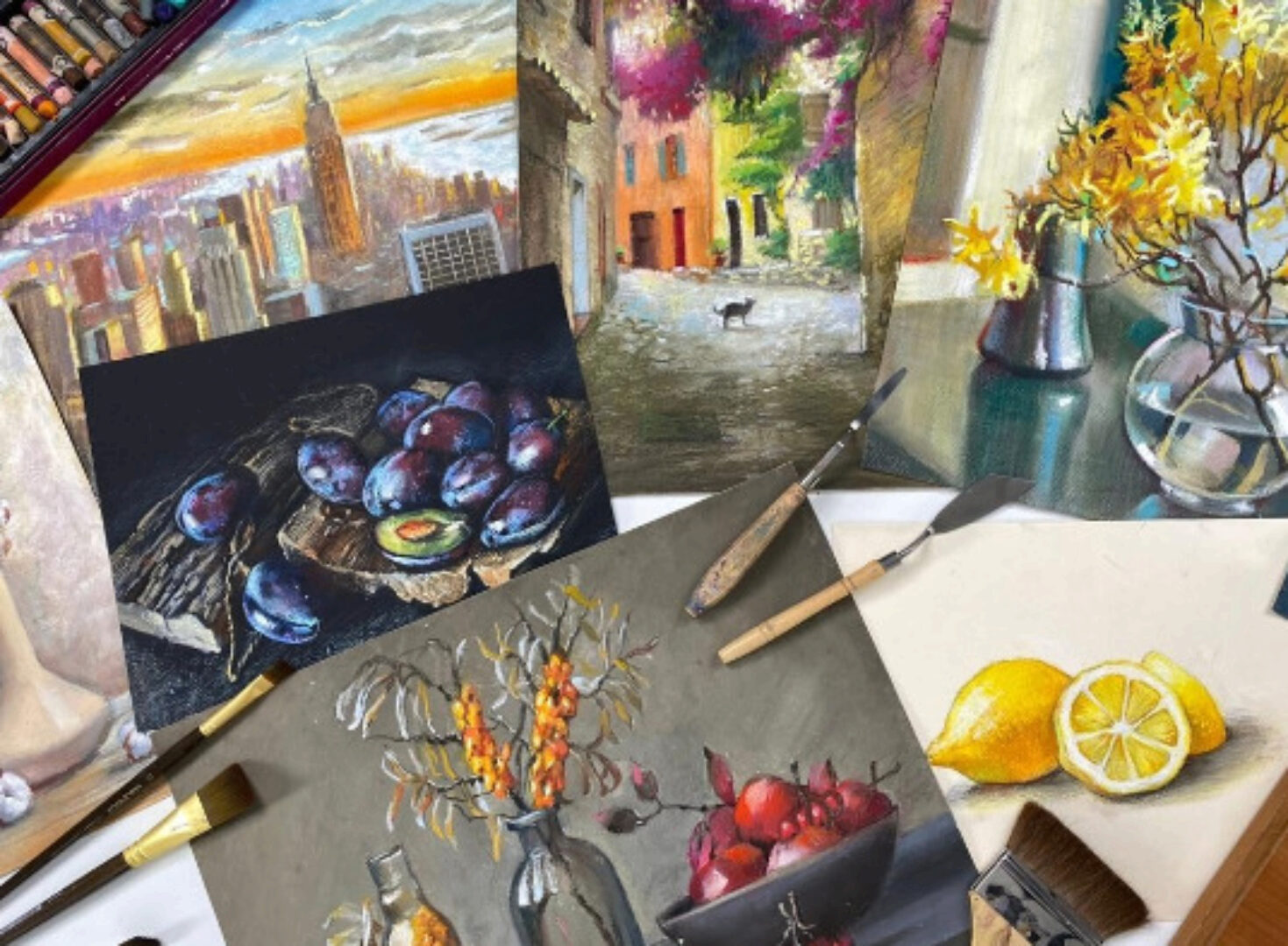 [Художник Online] Масляная пастель. Тариф Без обратной связи  (Ника Сабрекова)