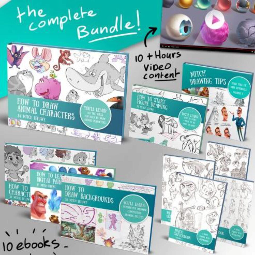 The complete bundle - Сборник пособий по рисованию (Mitch Leeuwe)