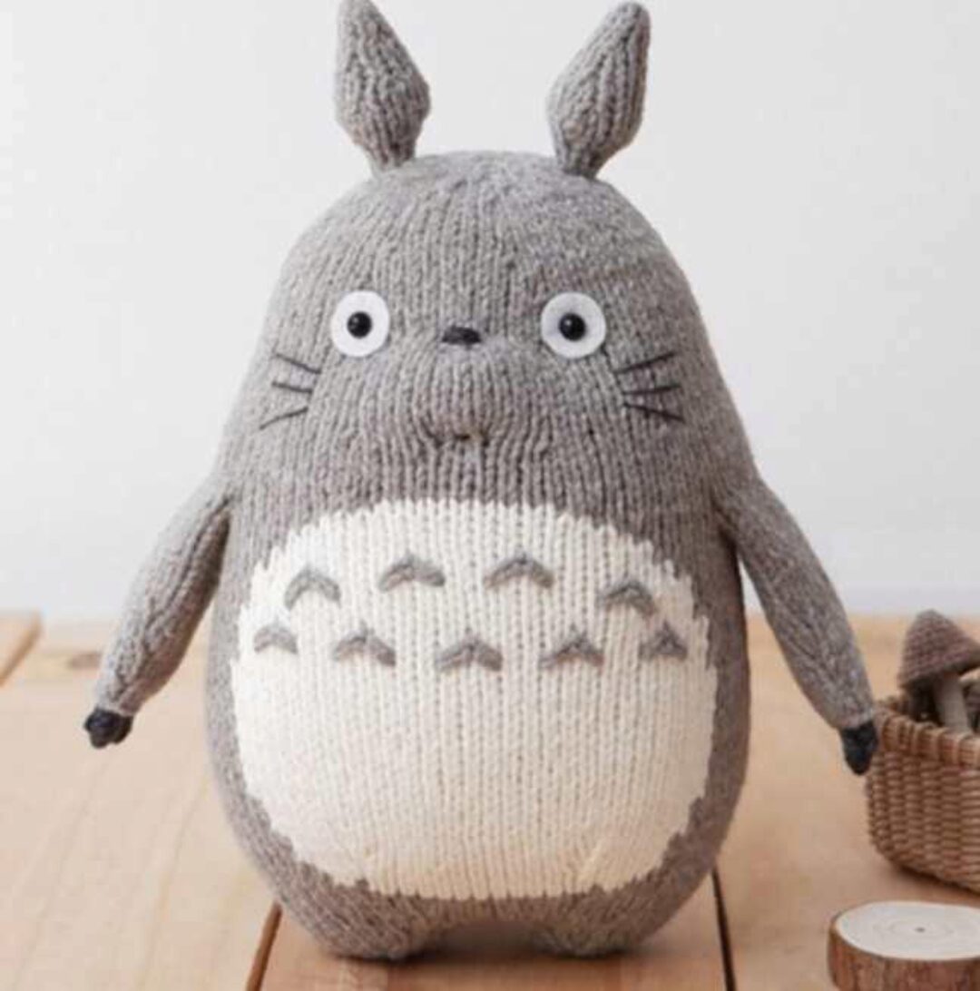 Вязаный спицами Тоторо (Shino craft)