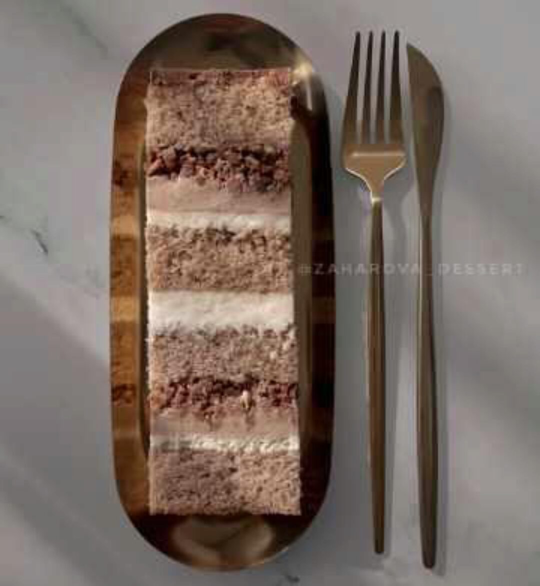 [zaharova_dessert] Торт Крем-брюле с кешью (Марина Захарова)