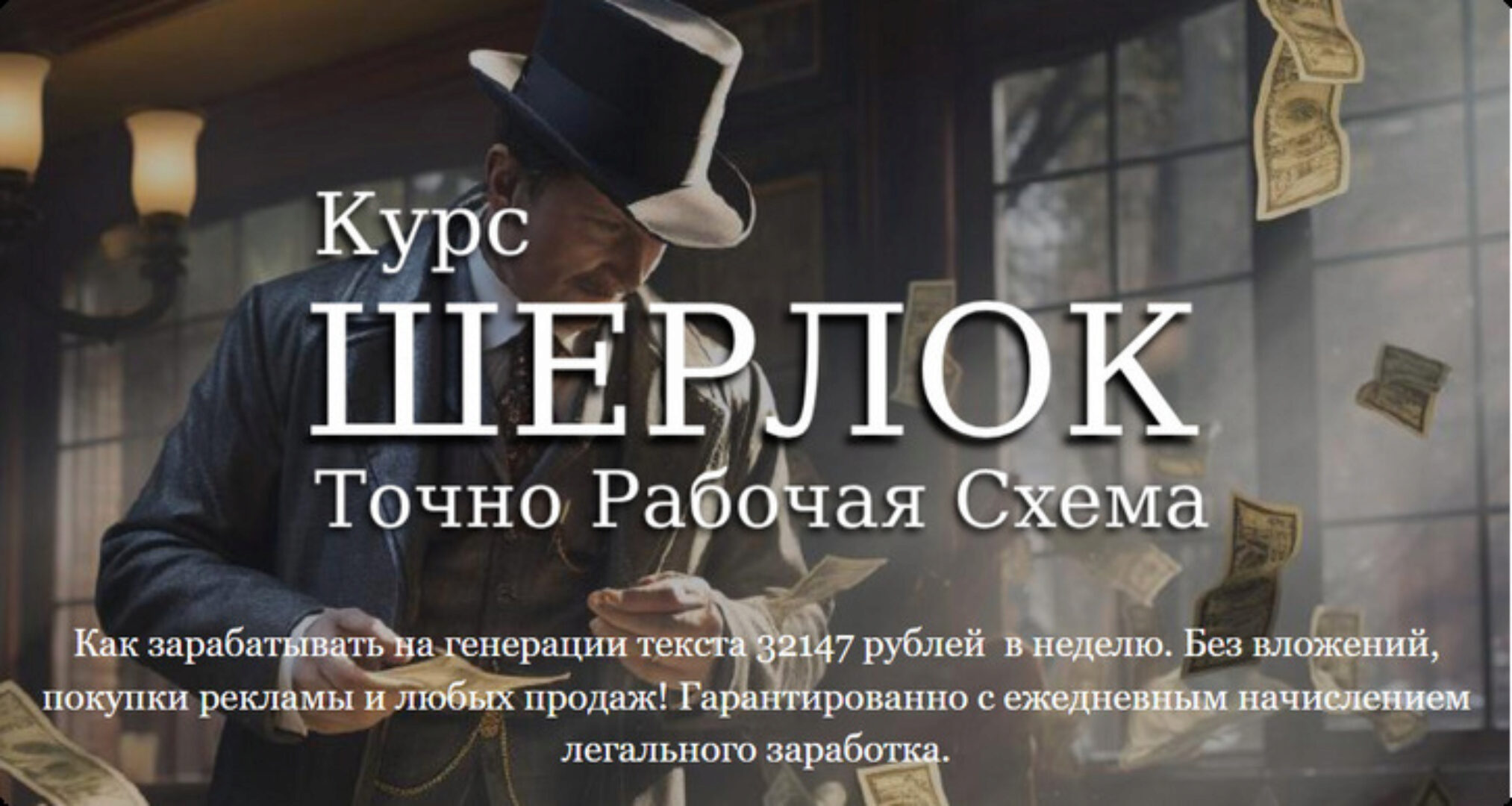 [Launch Master] Шерлок - Точно рабочая схема. Без вложений и партнерок + Подарок (Павел Корнев)